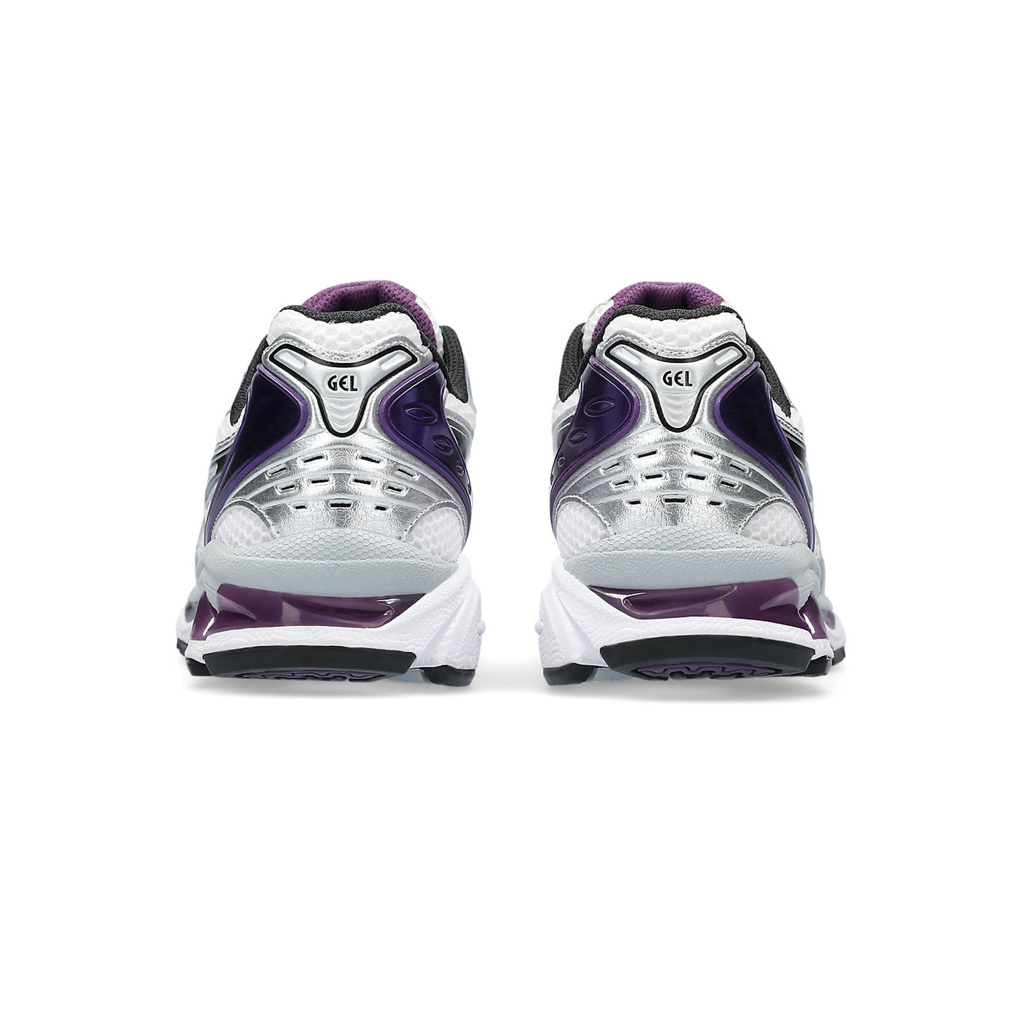 ASICS Gel Kayano 14 Women's Running Shoes - White & Dark Grape (2023) | Lightweight Cushioned Sneakers for Jogging, Gym Workouts & Everyday Wear