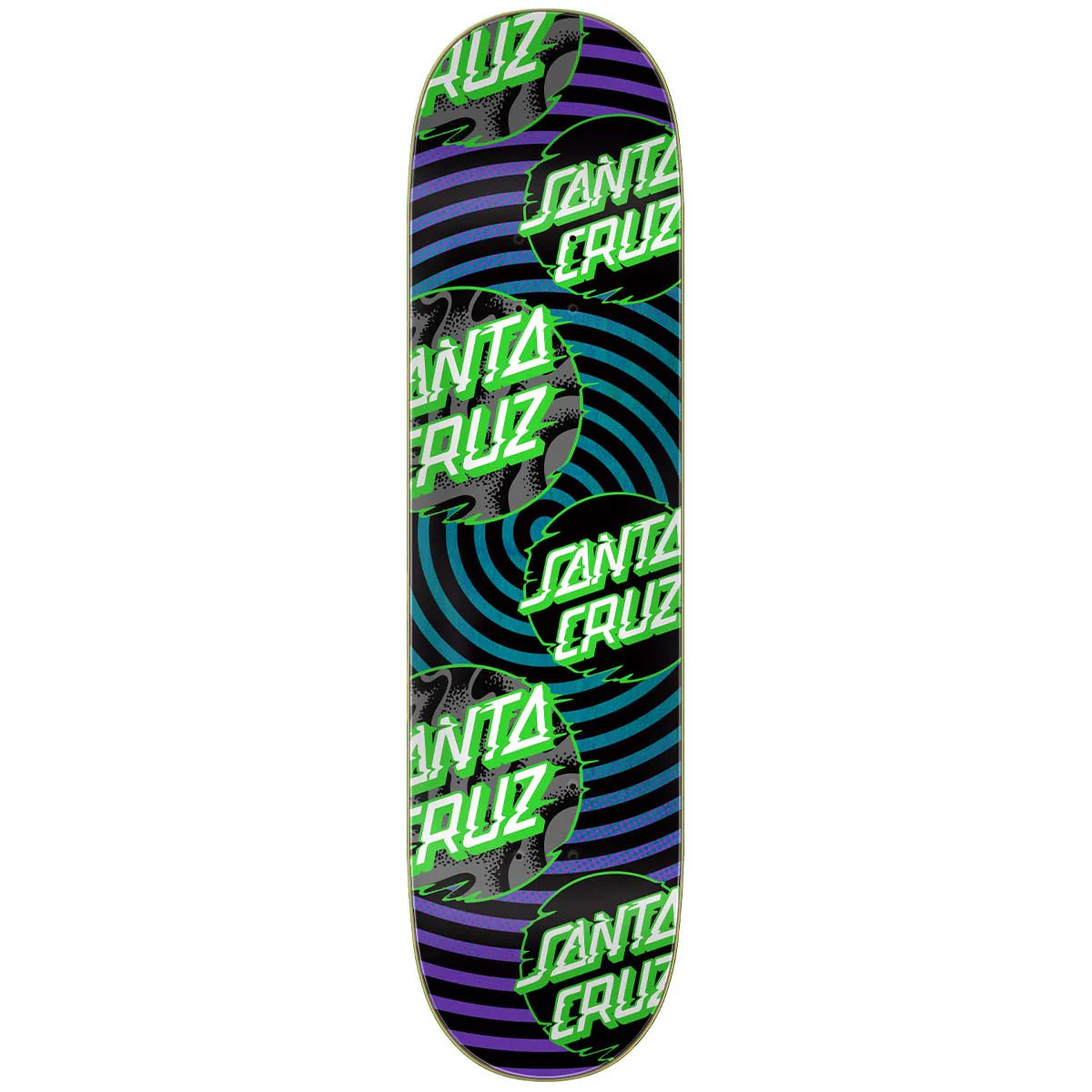 Santa Cruz Birch Vivid Multi Dot Skateboard Deck 8.0 - Perfect for Street Skating, Tricks, and Commuting | Durable Maple Wood Construction