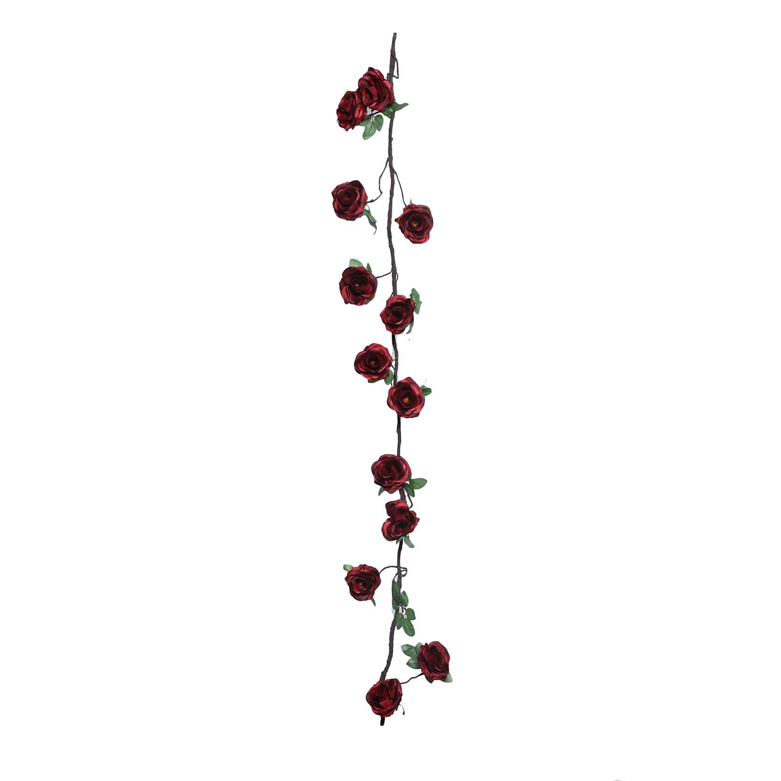 6ft Silk Rose Flower Garland with Leaves - Elegant Wedding Centerpiece, Party Decor, Bouquet Arrangement for Wholesale (Perfect for Weddings, Baby Showers & Home Decoration)