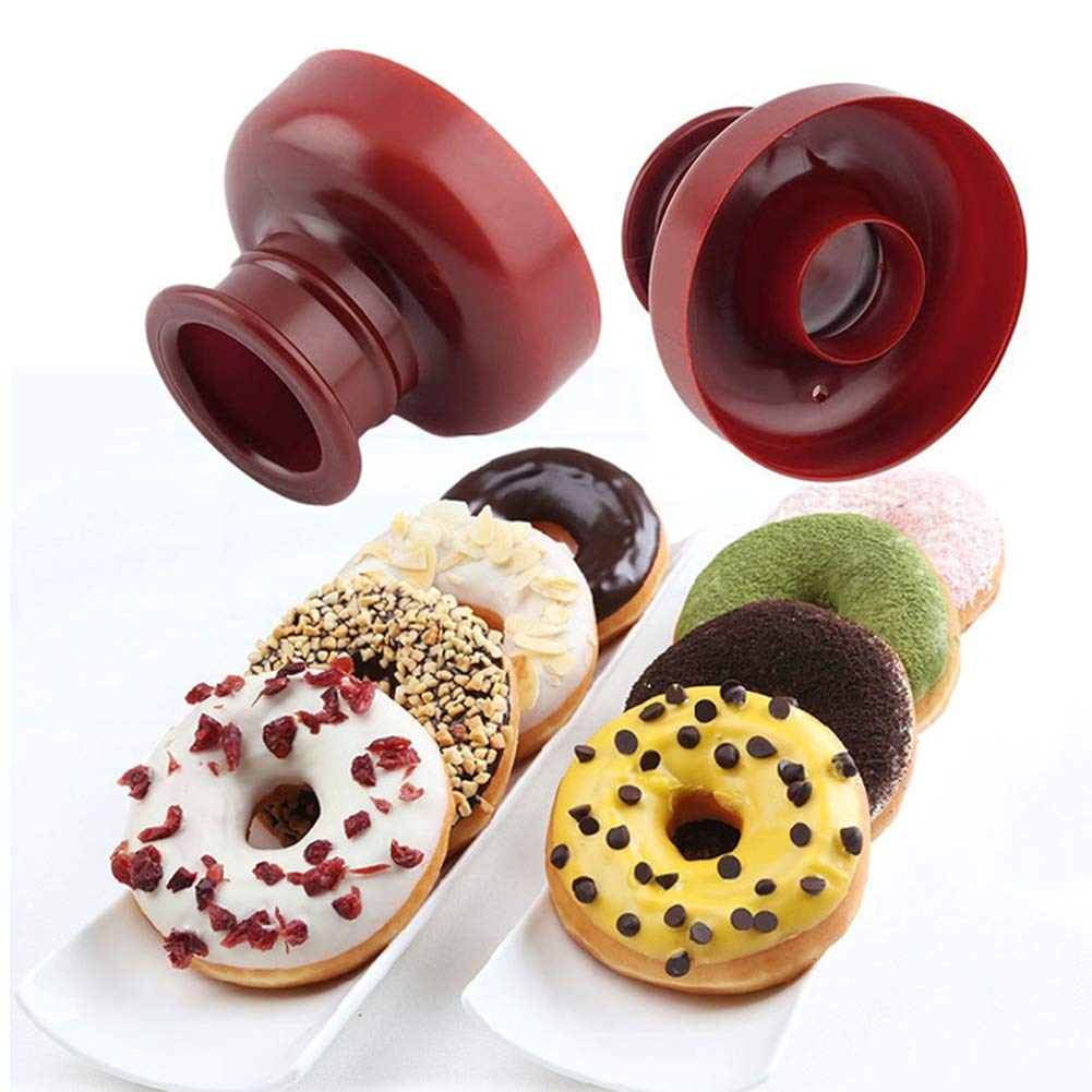 AKOAK 1-Pack Donut Baking Molds - Round Silicone Cookie Cutters & Hollow Cake Molds for DIY Desserts - Perfect for Homemade Donuts, Cupcakes, and Pastry Decorations