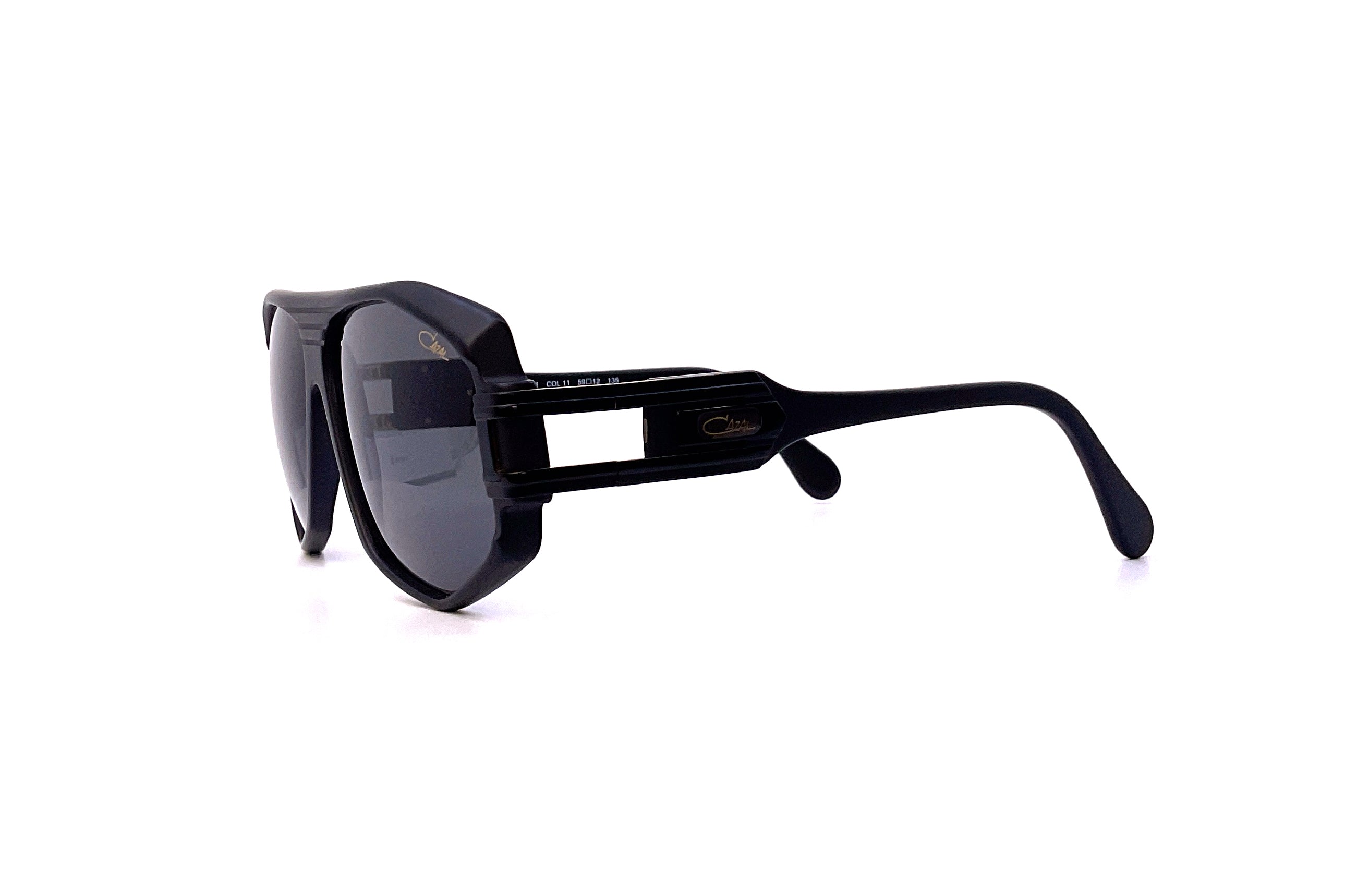Cazal 163/301 Black Matte Sunglasses for Men & Women - Stylish UV Protection Shades for Outdoor Sports, Driving & Fashion