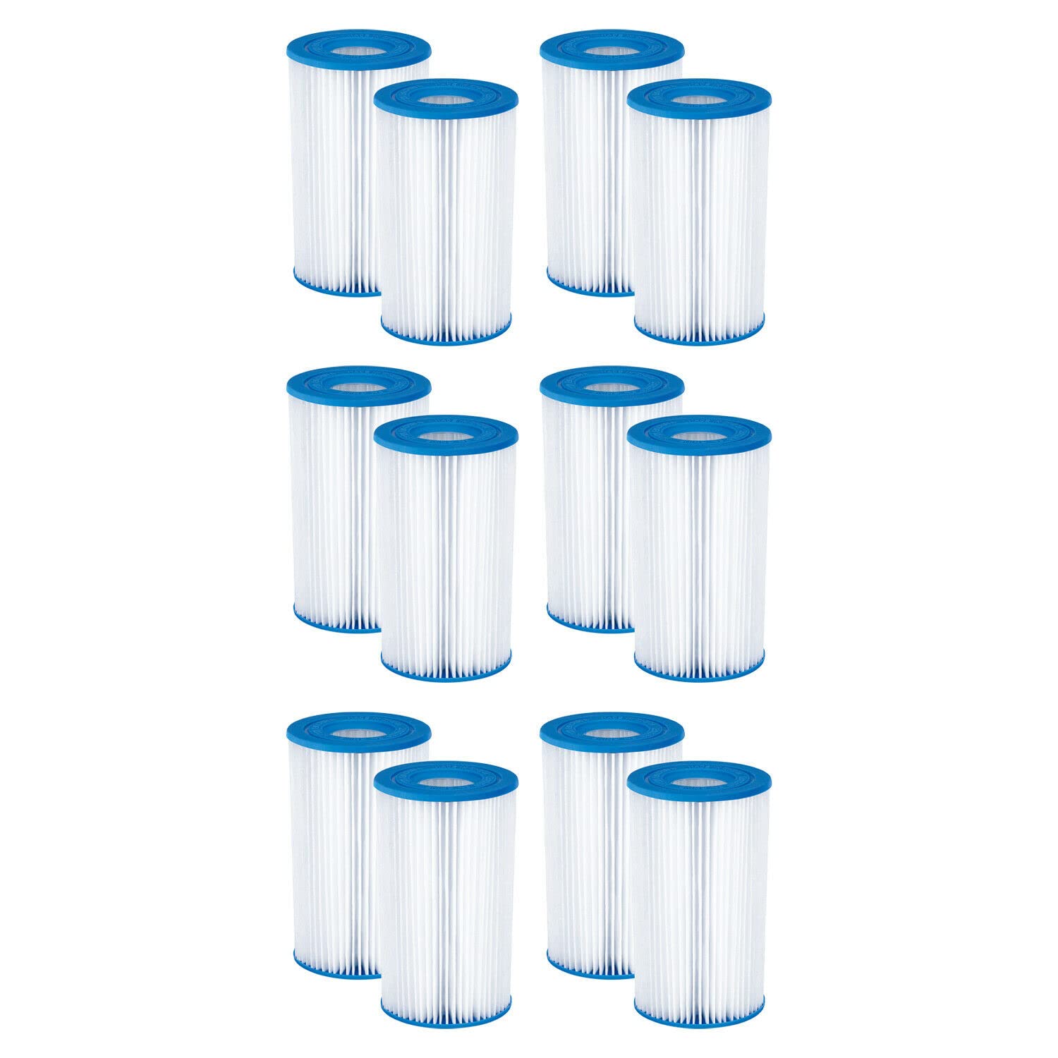 P57000302 Replacement Type B Pool & Spa Filter Cartridge (12 Pack) - Compatible with Hayward, Pentair & More | Perfect for Above Ground & In-Ground Pools, Hot Tubs, Spas