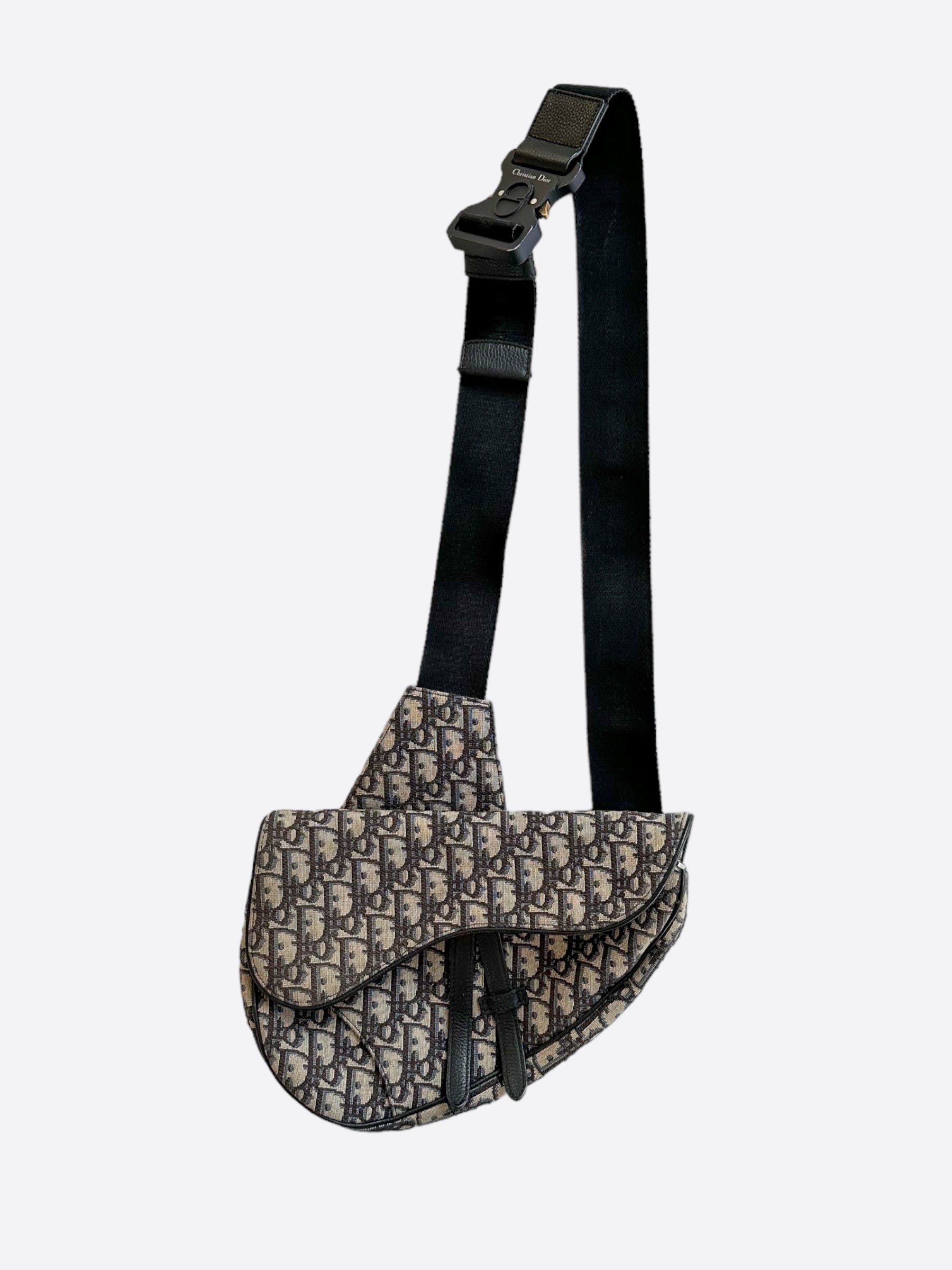 Dior Beige Oblique Saddle Bag - Luxury Designer Crossbody Handbag for Women | Perfect for Date Night, Parties & Everyday Use