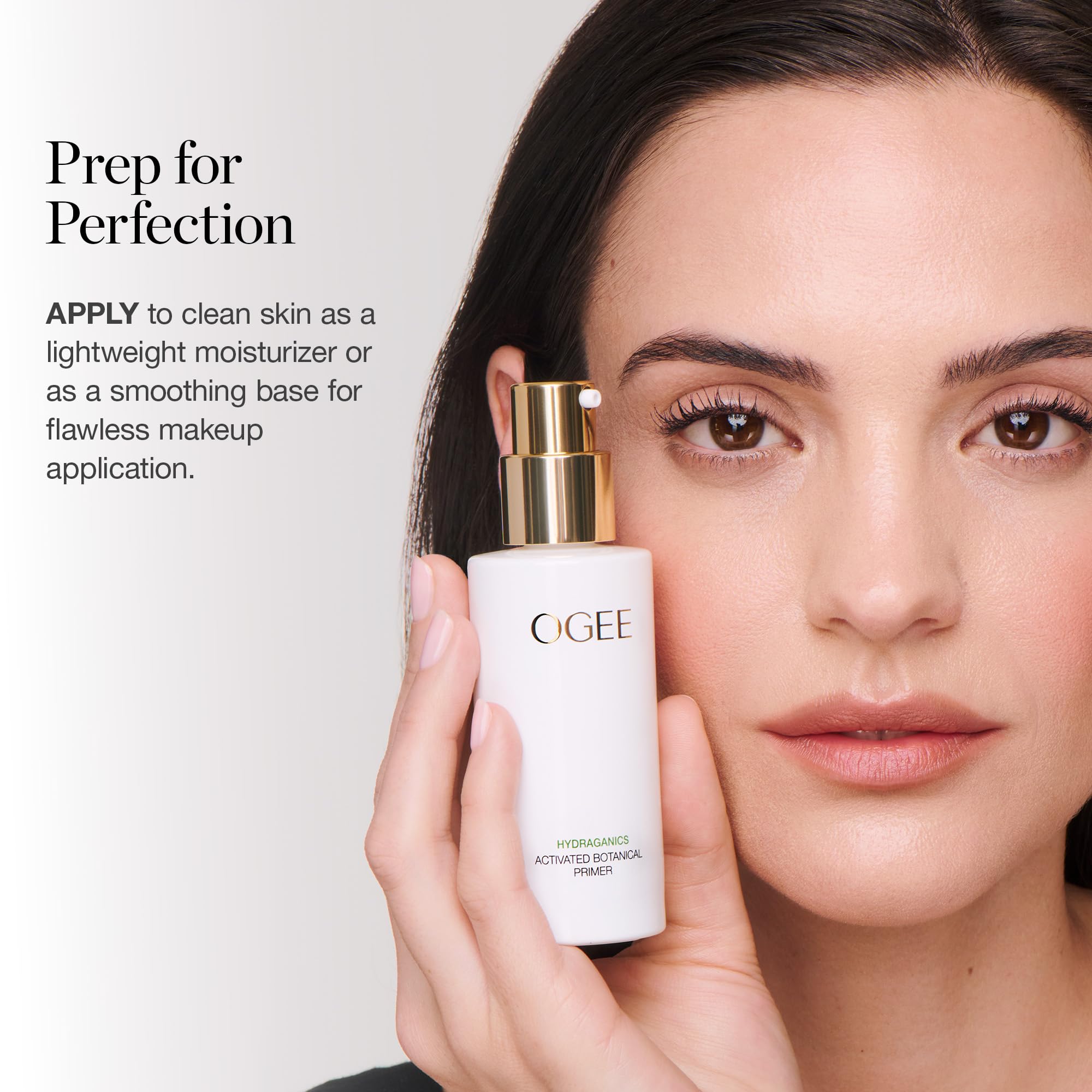 Ogee Makeup Primer - Organic Hydrating Face Primer for Oily & All Skin Types with Jojoba Oil & Hyaluronic Acid - 73% Organic Ingredients, Vegan & Cruelty-Free, Made in USA - Perfect for Daily Makeup Prep & Long-Lasting Wear