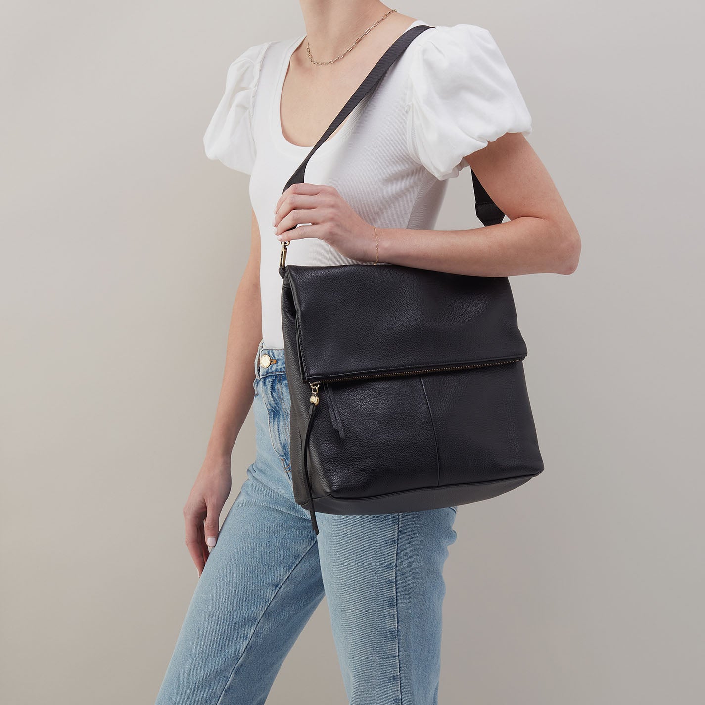 Premium Pebbled Leather Grant Backpack - Stylish & Durable Black Laptop Bag for Work, Travel & School | Water-Resistant & Spacious Design