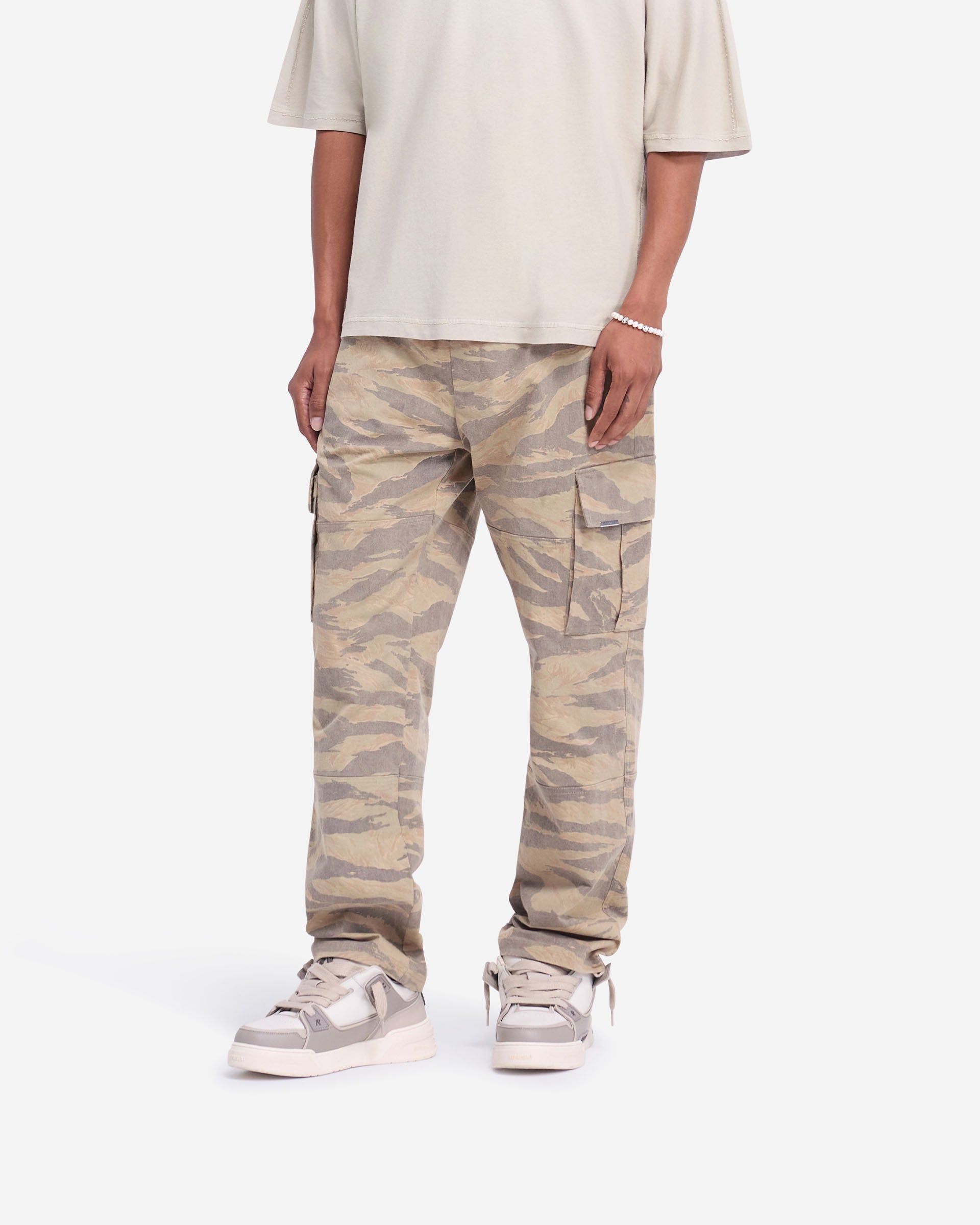 Men's Camo Cargo Pants - Military Style Tactical Work Pants with Multiple Pockets | Perfect for Outdoor Activities, Hiking, Camping & Workwear