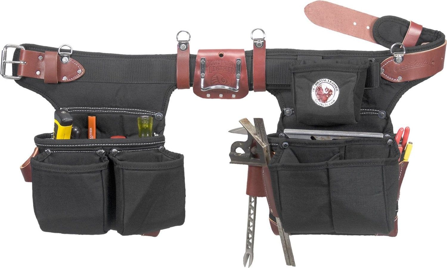 Occidental Leather 9515LH Left-Handed Adjustable OxyLight Framer Tool Belt - Durable Construction Work Belt for Carpenters & Framers | Perfect for Home Renovation & Professional Job Sites