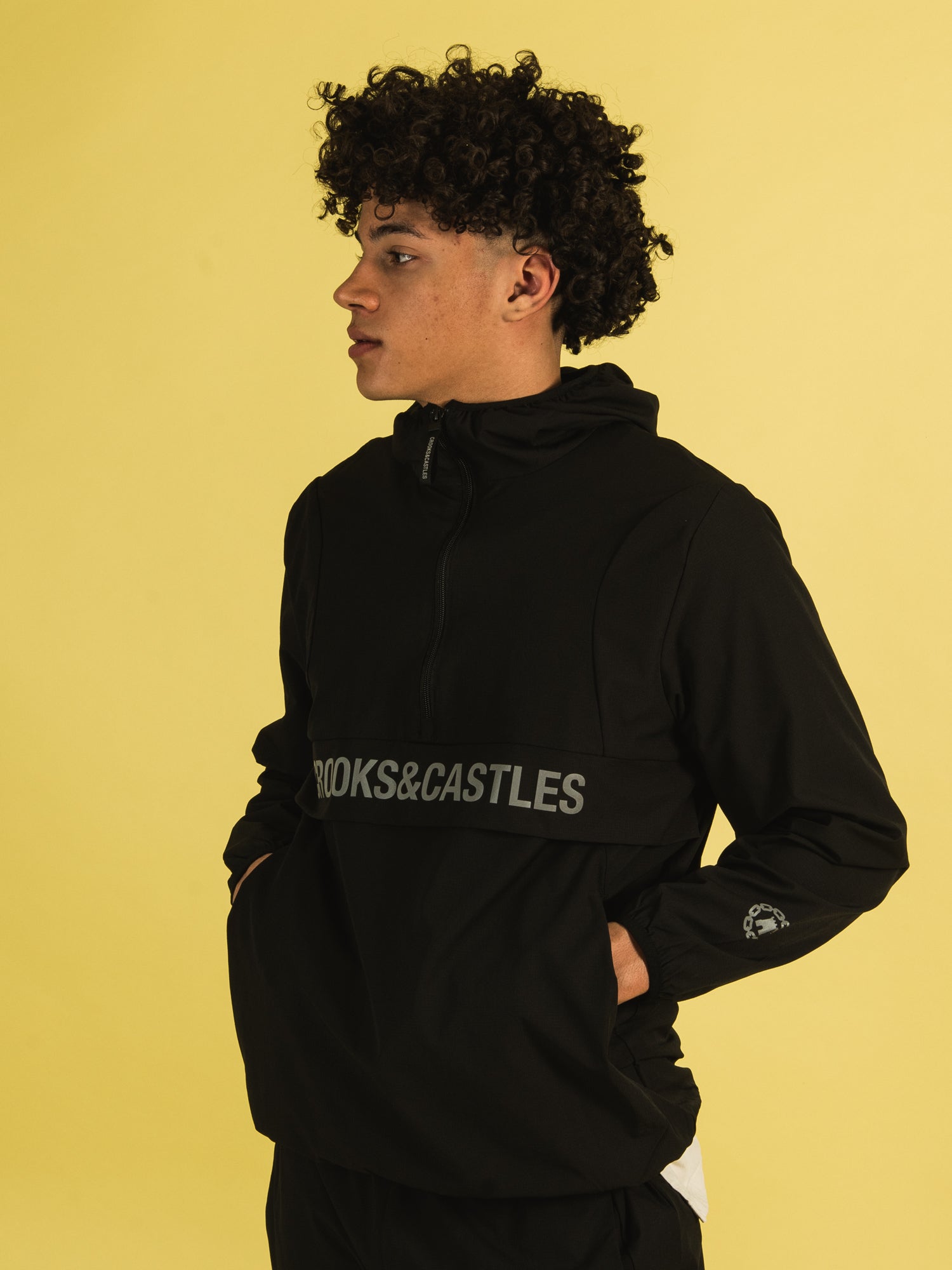 Crooks & Castles Crooks SQ Anorak Jacket - Waterproof Windbreaker for Men, Urban Streetwear Fashion - Perfect for Hiking, Travel & Outdoor Adventures