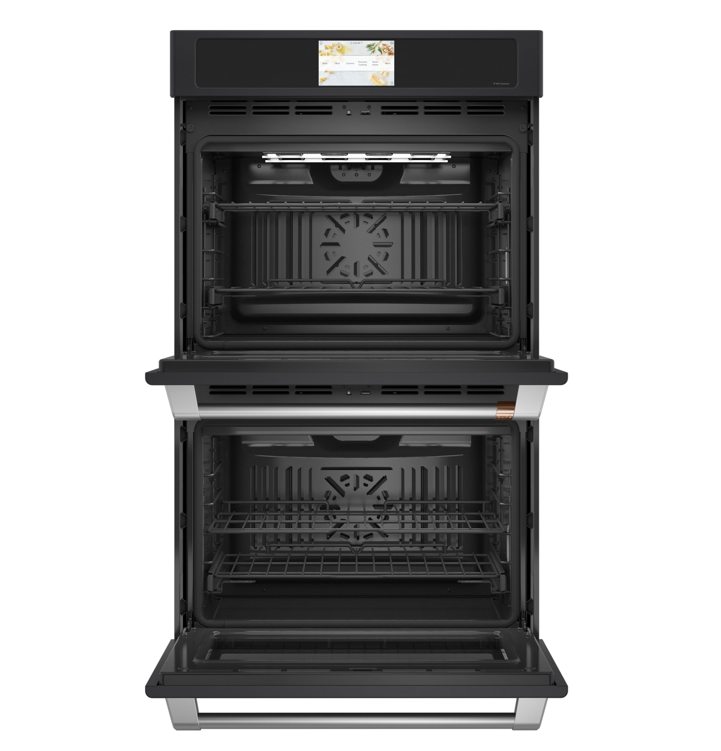 Matte Black 30-Inch Built-In Convection Double Wall Oven - 10 Cu.Ft Capacity (Model CTD90DP3ND1) - Perfect for Modern Kitchens & Professional Cooking