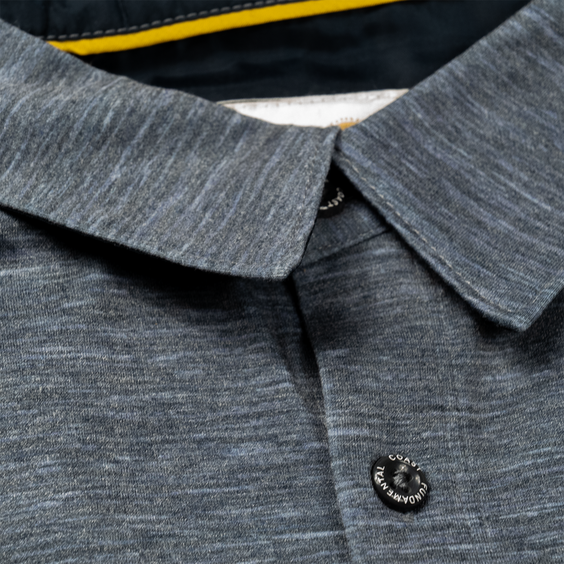 Fundamental Coast Indigo Solid Shirt for Men - Casual Slim Fit Long Sleeve Button Down Shirt for Work, Date Night & Everyday Wear