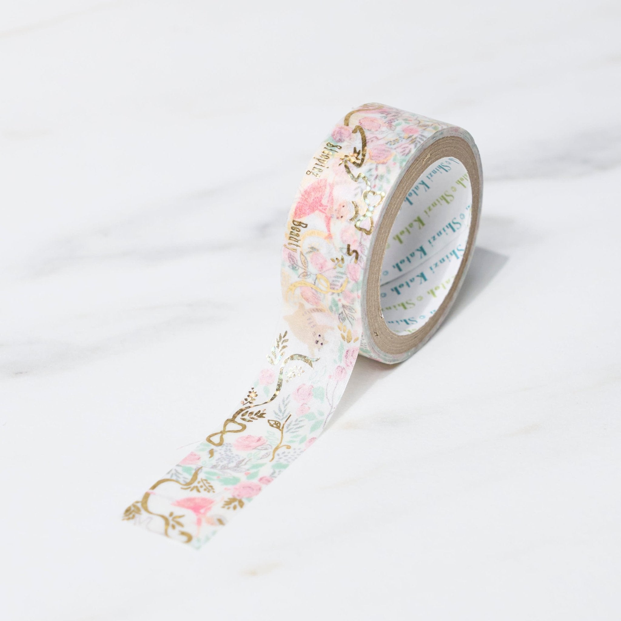 Shinzi Katoh Kikirapika Cute Cat Ballet Masking Tape - Decorative Washi Tape for Scrapbooking, Journaling, DIY Crafts & Gift Wrapping