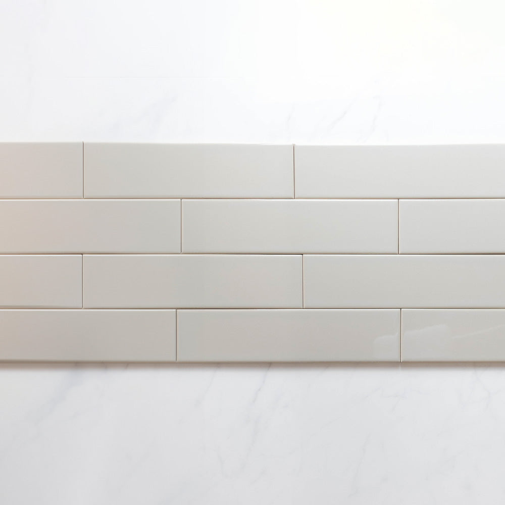 Premium Cascade Taupe 75x300 Glossy Unrectified Subway Tile - Perfect for Kitchen Backsplash, Bathroom Walls & Modern Interior Design