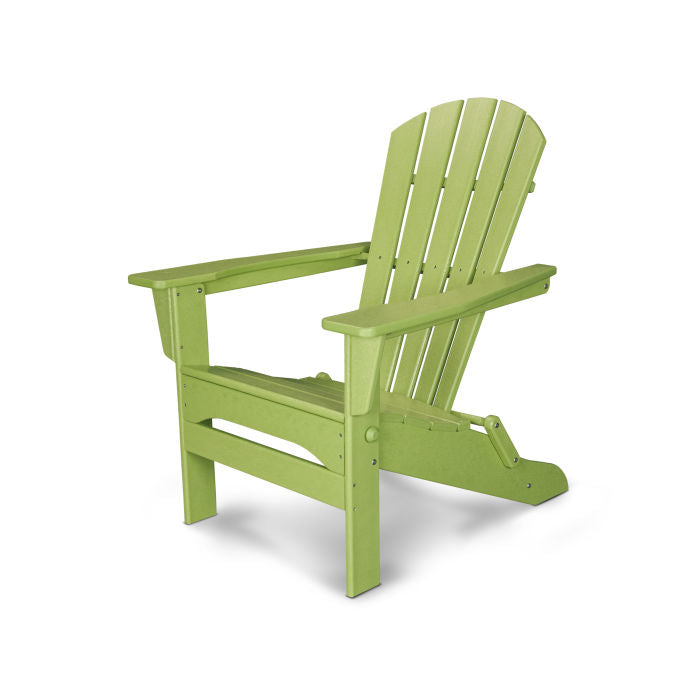 POLYWOOD Palm Coast Folding Adirondack Chair - Outdoor Patio Furniture, Weather-Resistant & Durable - Perfect for Poolside, Beach, Deck, and Garden Relaxation