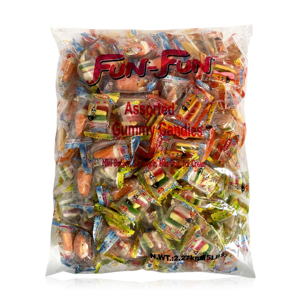 Fun Factory Assorted Gummy Candy Mix - 5lb Bulk Bag | Perfect for Parties, Movie Nights & Office Snacks