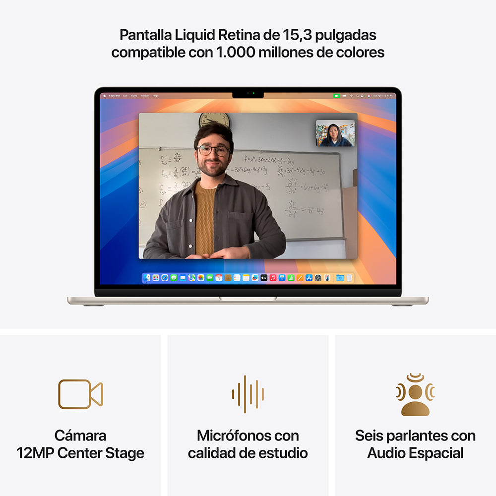 Apple MacBook Air 15-inch with M4 Chip - 10-Core CPU, 10-Core GPU, 256GB SSD (Starlight White) - Perfect for Students, Professionals & Creative Work