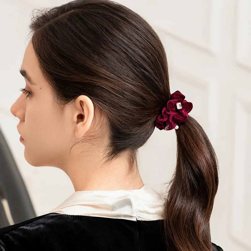 Jacinda Hair Scrunchies - Soft Elastic Hair Ties for Women & Girls - Perfect for Ponytails, Buns & Everyday Styling - Great for Work, School, Gym & Casual Wear