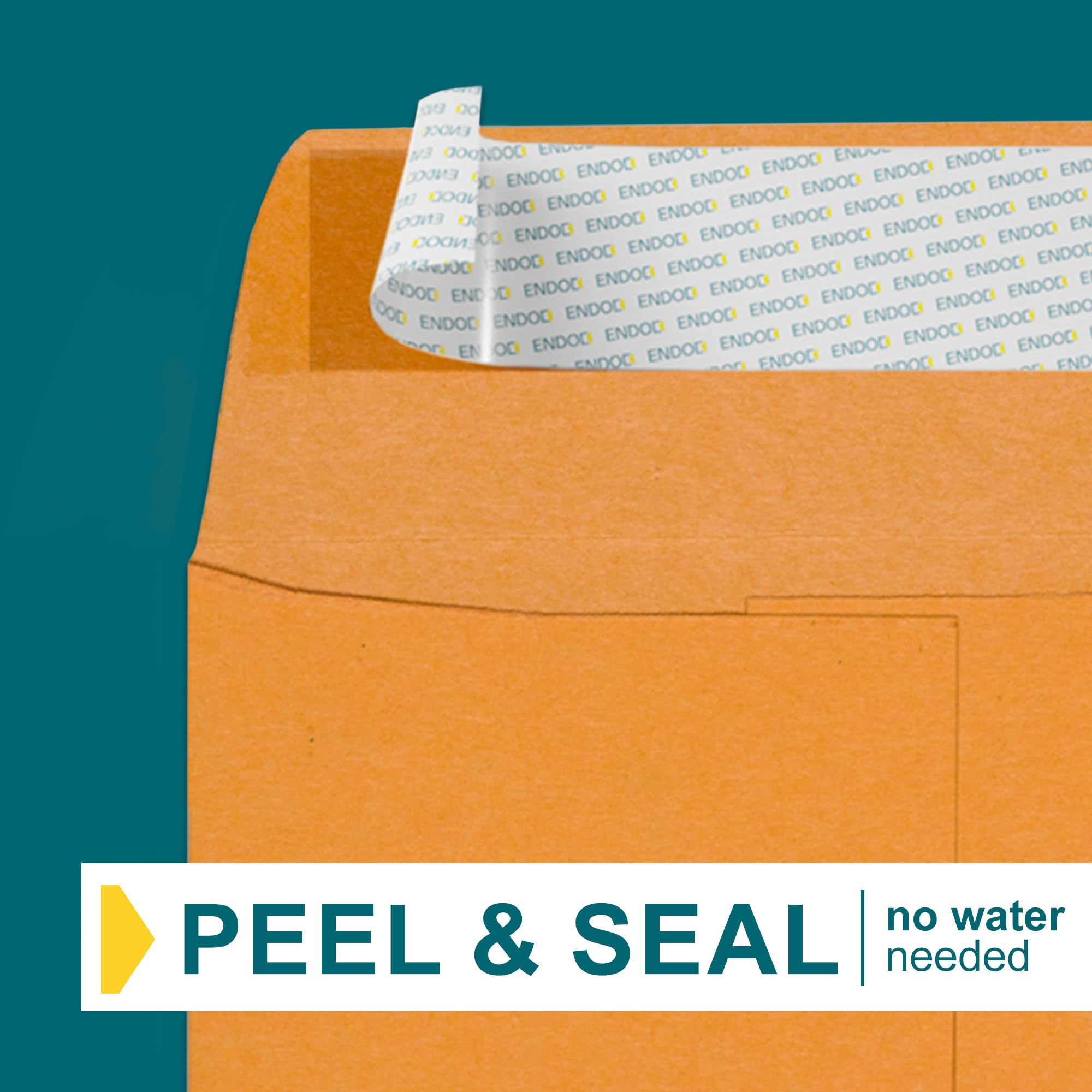 500 Pack Brown Self Seal Money Envelopes - 28lb Peel & Seal Coin Envelopes for Cash, Credit Cards, Gift Cards, Storage & Seeds - Small Business & Home Office Use