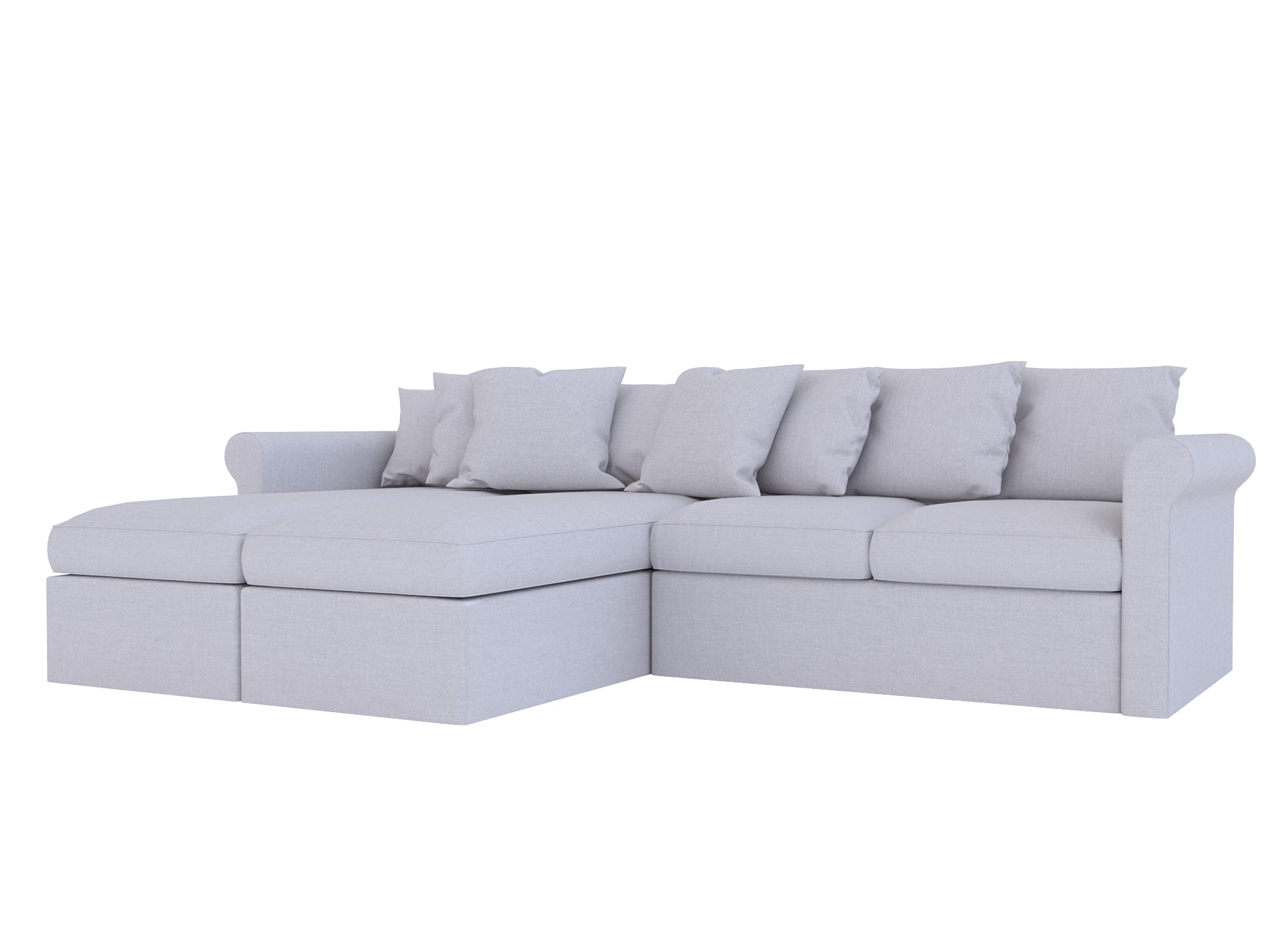 Gronlid 4-Seat Sectional Sofa Cover - Durable Stretchable Furniture Protector for Living Room, Family Room & Home Decor