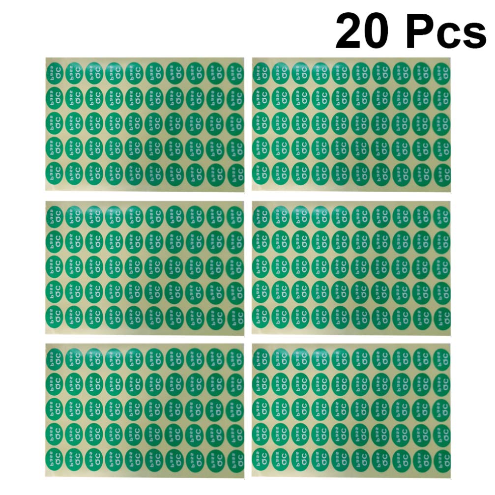NUOBESTY Halloween Stickers - 1000 Round Adhesive Dot Labels (20mm, 50 Stickers/Sheet, 20 Sheets) - Perfect for Party Decorations, Gift Wrapping, Scrapbooking & Classroom Activities