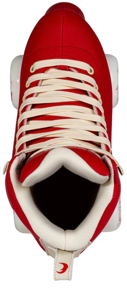 Chaya Melrose Deluxe Roller Skates for Women - Ruby Red Outdoor & Indoor Skates for Fitness, Rink & Street Skating