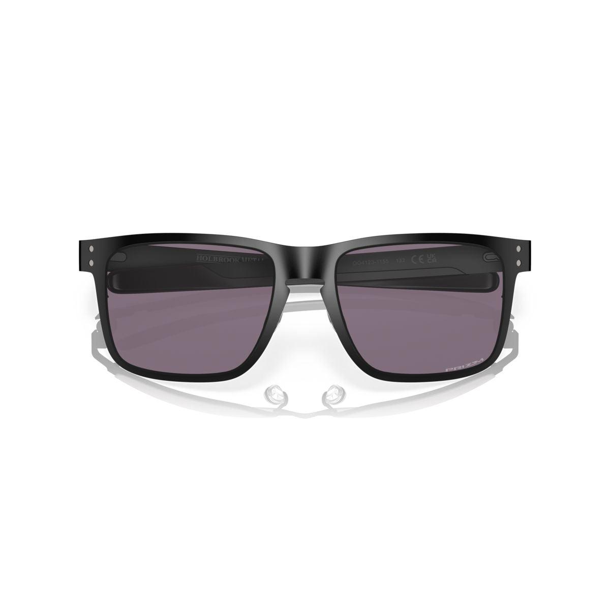 Oakley Holbrook Metal Matte Black/Prizm Grey Sunglasses 0OO4123 412311 - Polarized Sports & Driving Shades for Men & Women