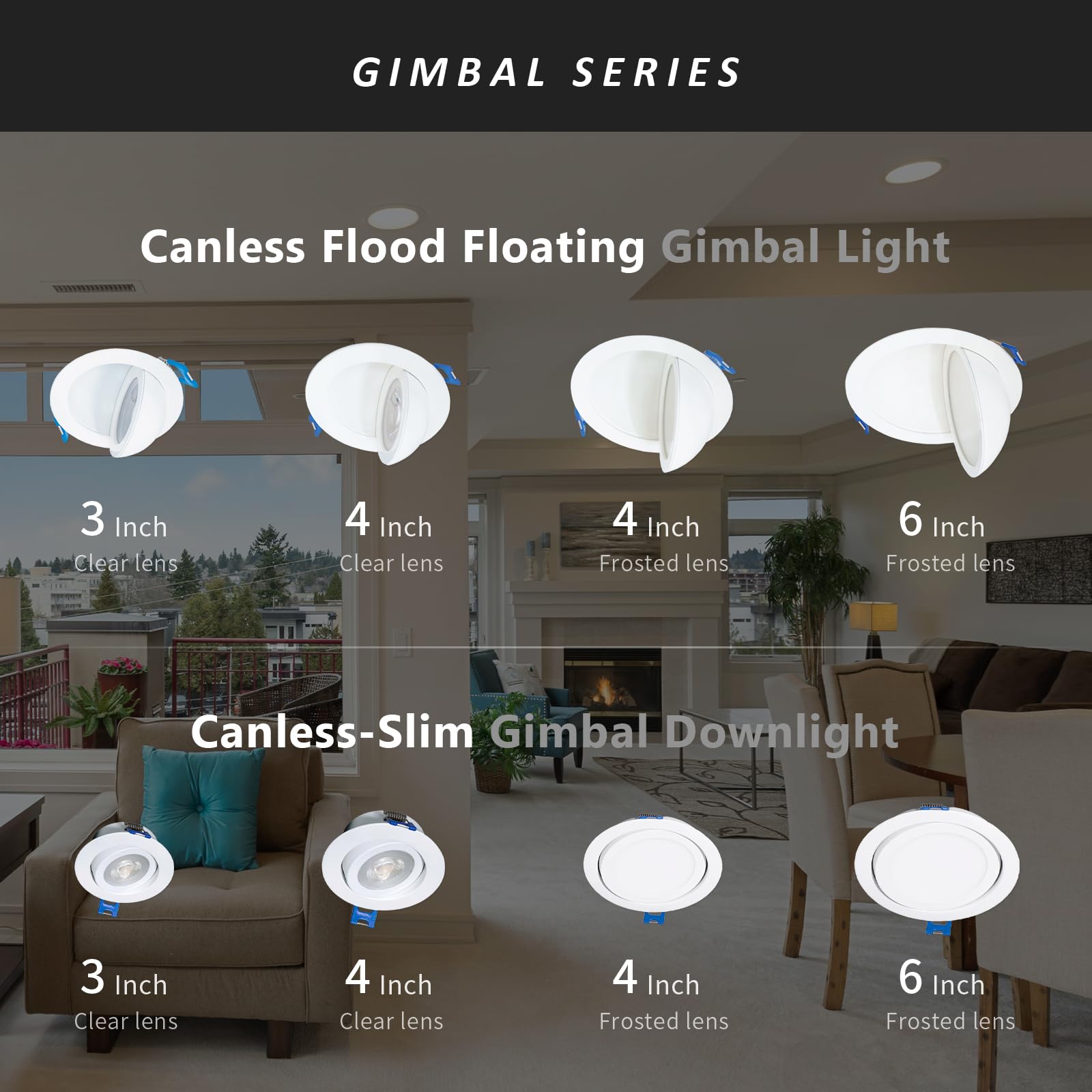 12 Pack 6 Inch LED Recessed Lights with Junction Box - 5 CCT Selectable (2700K-5000K), 12W 800lm, CRI 90+, Dimmable, IC Rated, ETL Certified - Perfect for Living Room, Kitchen, Bedroom, and Commercial Spaces