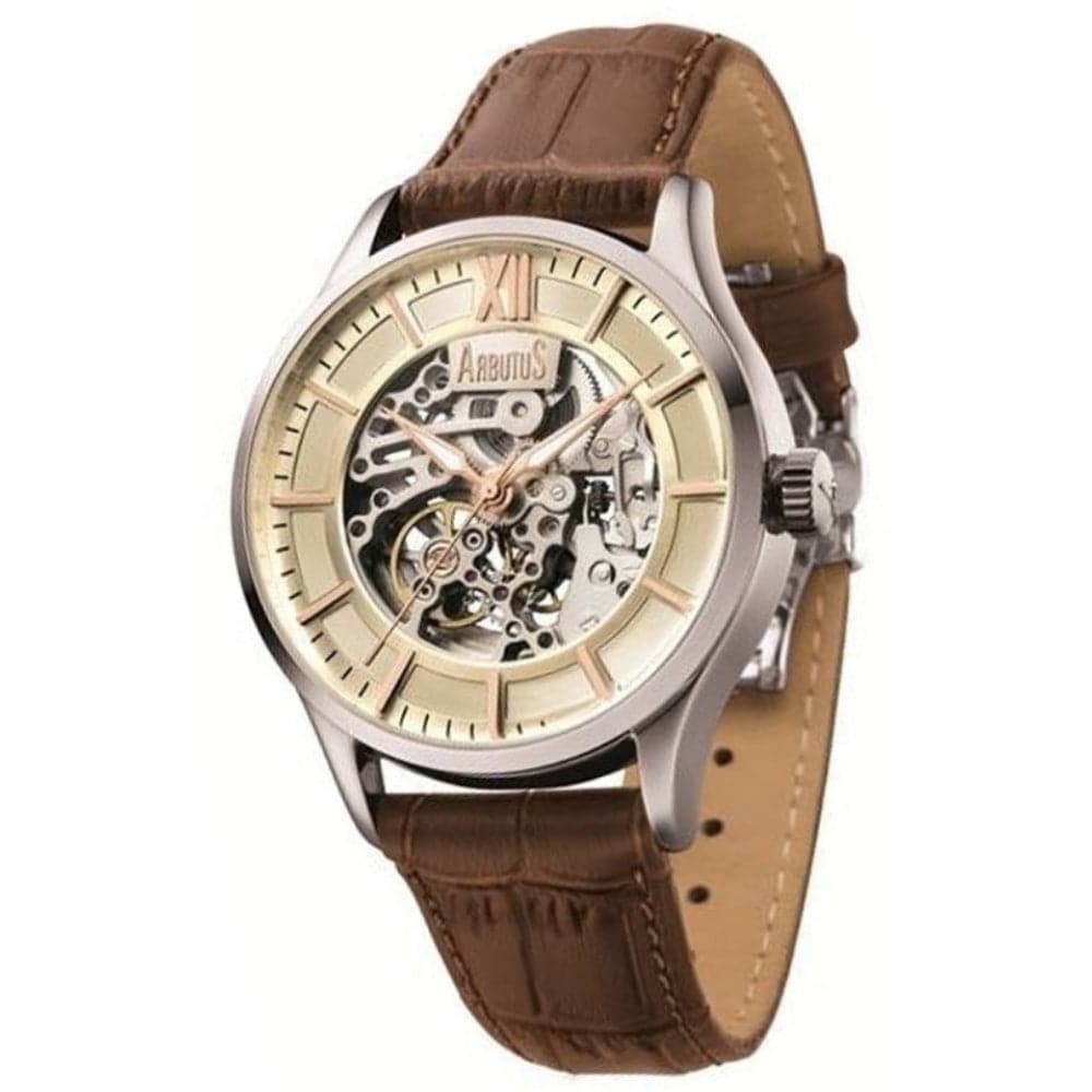 ARBUTUS AR901SIF Men's Analog Quartz Watch - Stylish Stainless Steel Dress Watch for Business, Casual & Formal Occasions