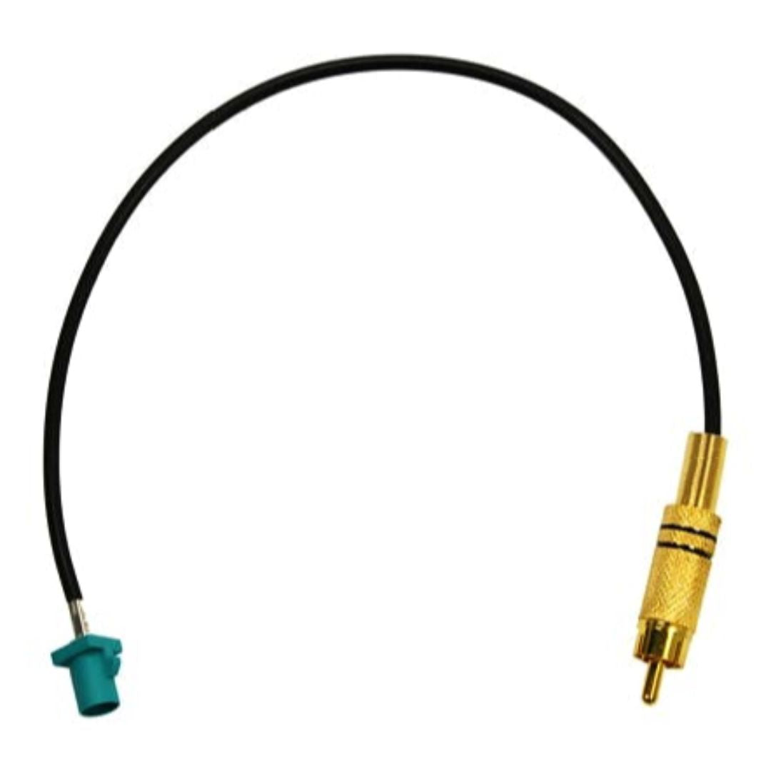 Crux FAK RCAM FAKRA to Male RCA Adapter - High-Quality Car Audio Video Connector for Seamless Multimedia Integration in Vehicles
