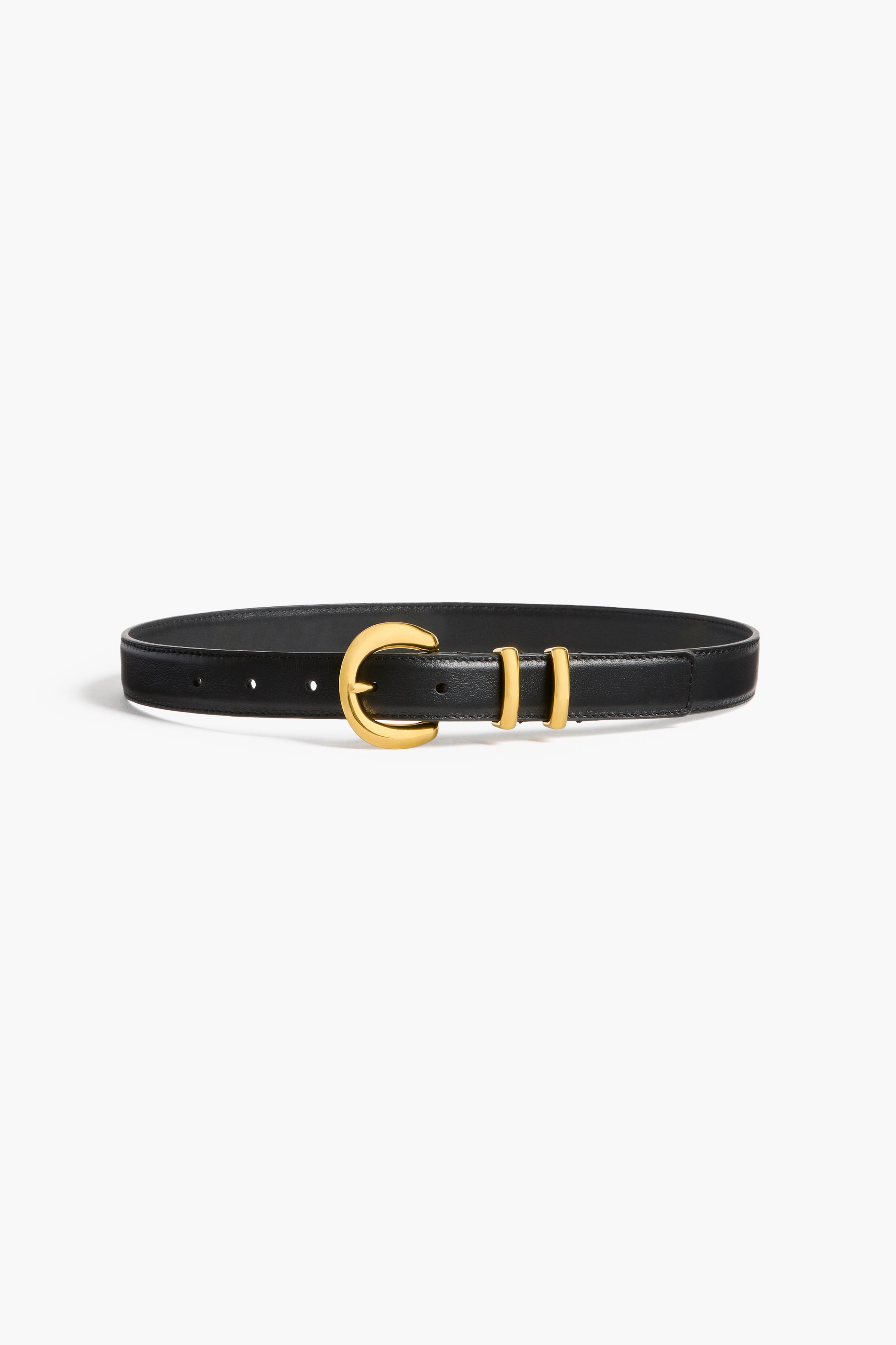 Stylish Round Buckle Leather Belt for Men & Women - Adjustable Waistband Fashion Accessory for Jeans, Pants & Office Wear