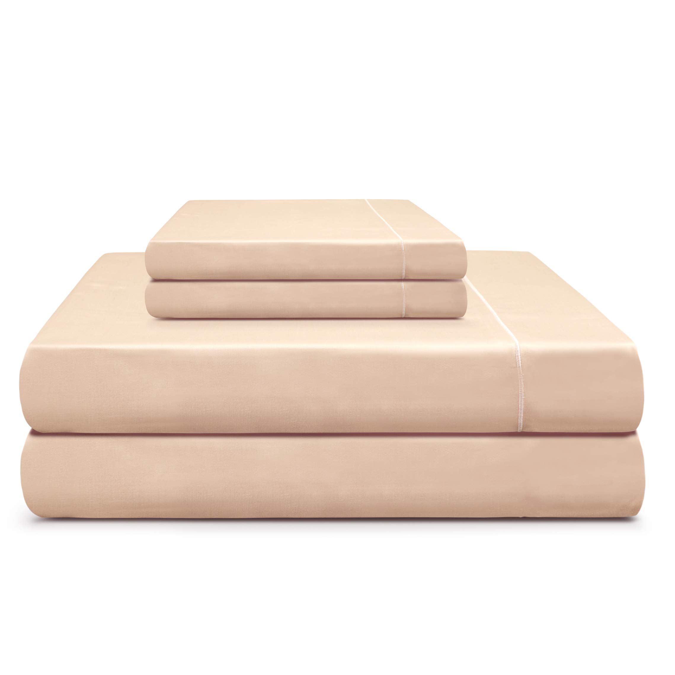 Luxury 600 Thread Count 100% Cotton King Sheet Set - Extra-Long Staple Sateen Weave with 18