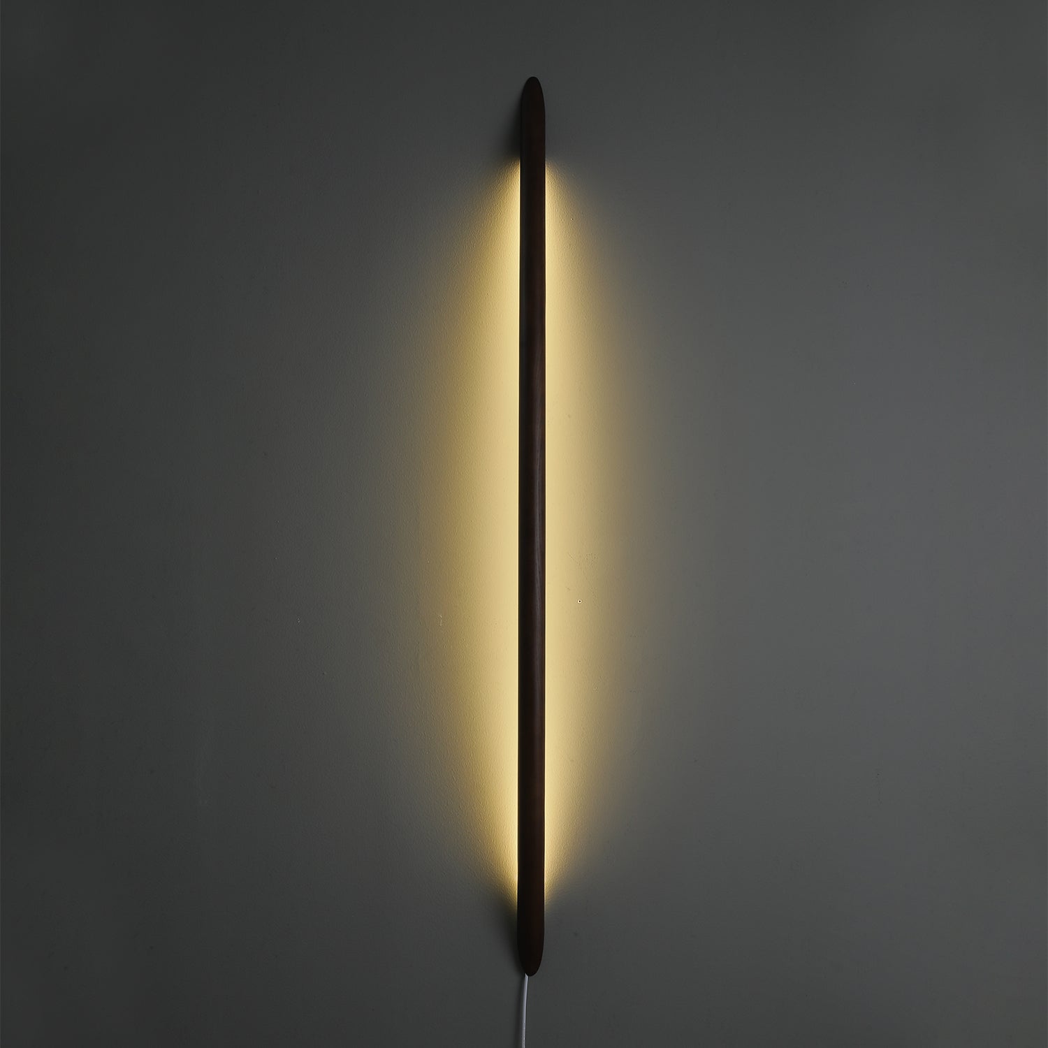 Modern Linea Wood Wall Light - Handcrafted Wooden Sconce with Warm LED Lighting - Perfect for Bedroom, Living Room, and Hallway Ambient Decor