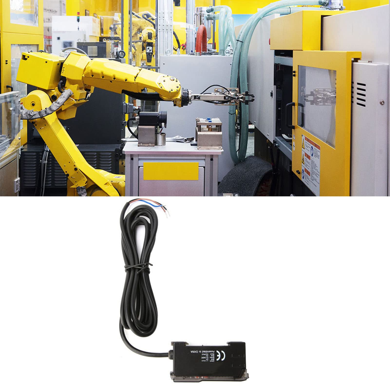 EVTSCAN NA11 Fiber Optic Amplifier Photoelectric Sensor - High Precision Industrial Automation Detection for Conveyor, Packaging & CNC Machines
