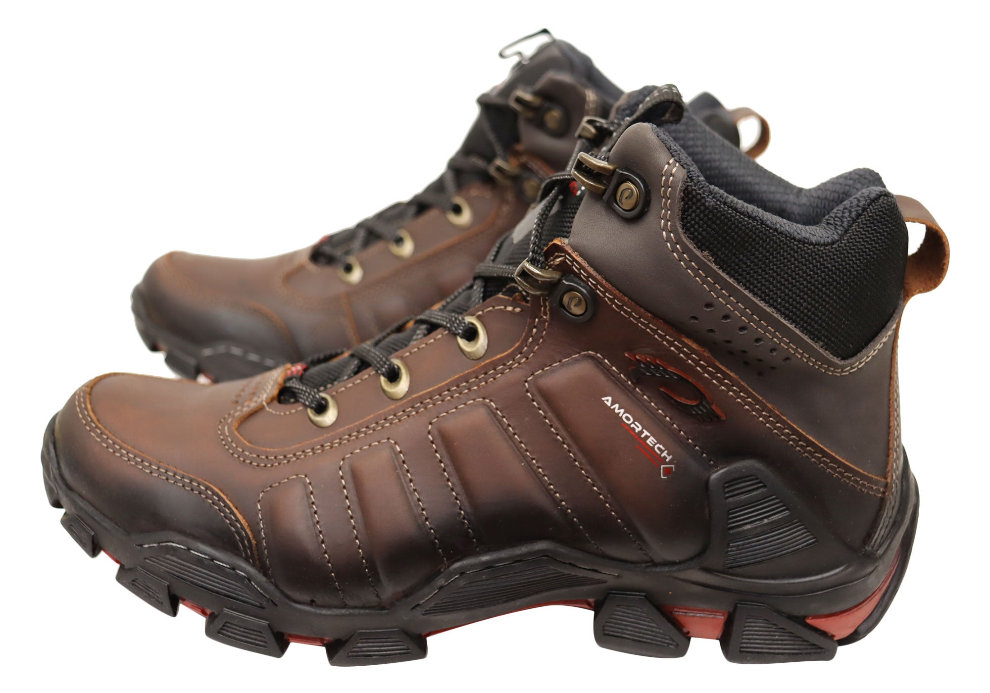 Premium Men's Leather Boots - Comfortable & Durable Brazilian Made Footwear for Outdoor, Work & Casual Wear