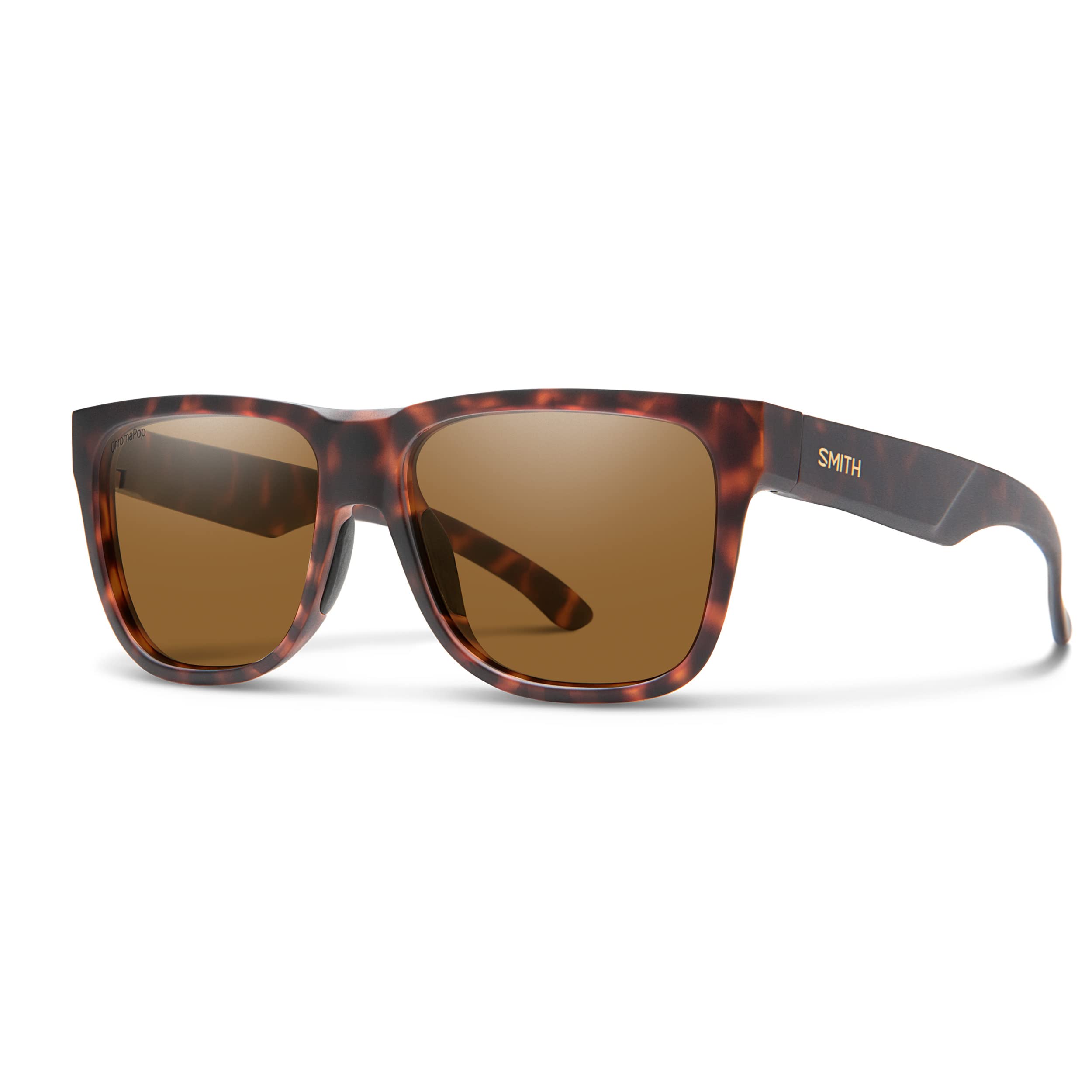 SMITH Lowdown 2 Performance Sports Sunglasses for Running, Cycling & Outdoor Activities - Polarized Matte Tortoise Frame with Brown ChromaPop Lenses - UV Protection for Men & Women - Perfect for Everyday Wear, Hiking & Driving