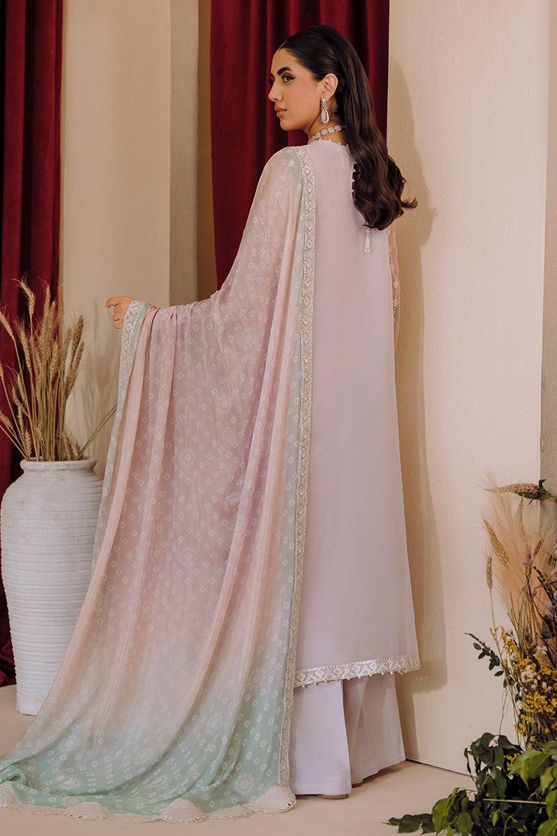 LILAC HAZE 3-Piece Indian Ethnic Wear Set (Kurta & Dupatta) - Elegant Purple Traditional Outfit for Women, Festivals & Special Occasions