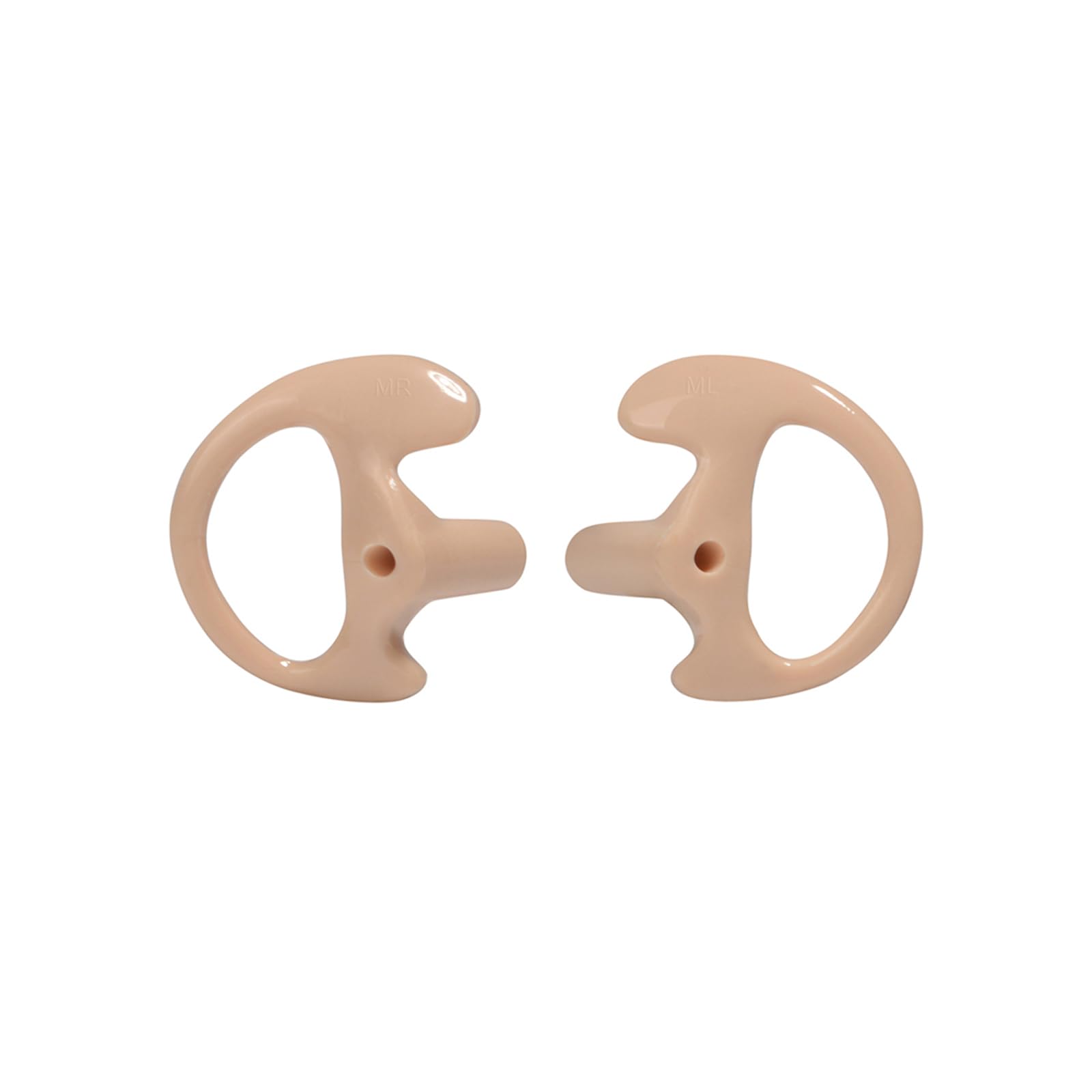 HYS Soft Earmold Replacement Ear Pieces - Flexible Open Ear Insert Earbuds for Transparent Air Acoustic Security Radio Surveillance Headset - Perfect for Security Guards, Law Enforcement & Surveillance Professionals