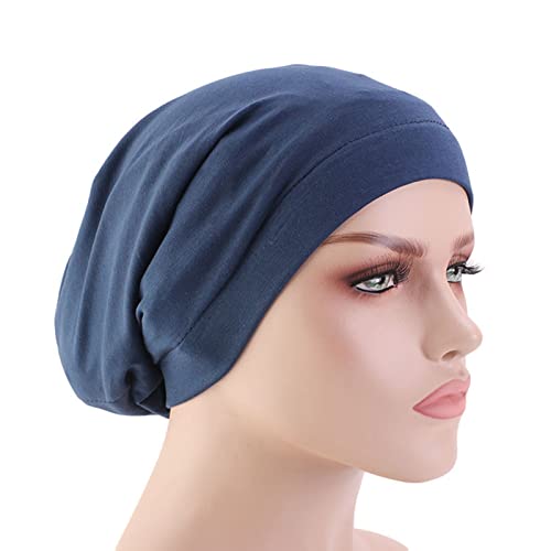 Silky Lined Cotton Sleep Bonnet for Women - Night Hair Protection Cap for Natural Curly & Long Hair - Stay Put All Night Hair Wrap (Perfect for Sleeping, Travel & Home Hair Care) - FANGKAI