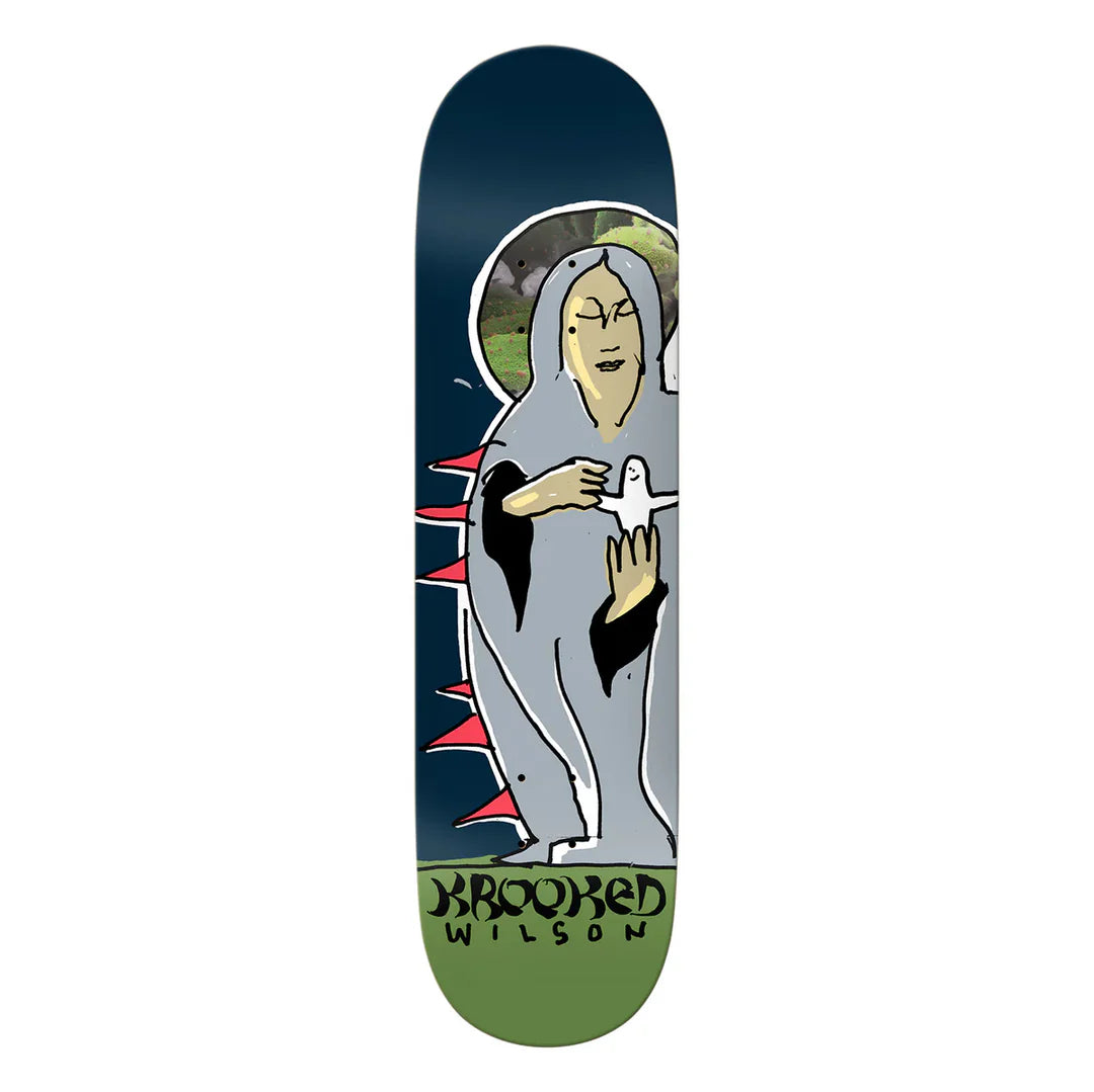 Krooked Wilson Bird Keeper - Premium Skateboard Deck for Street & Park Riding | Perfect for Skaters & Collectors | Durable Construction & Classic Design