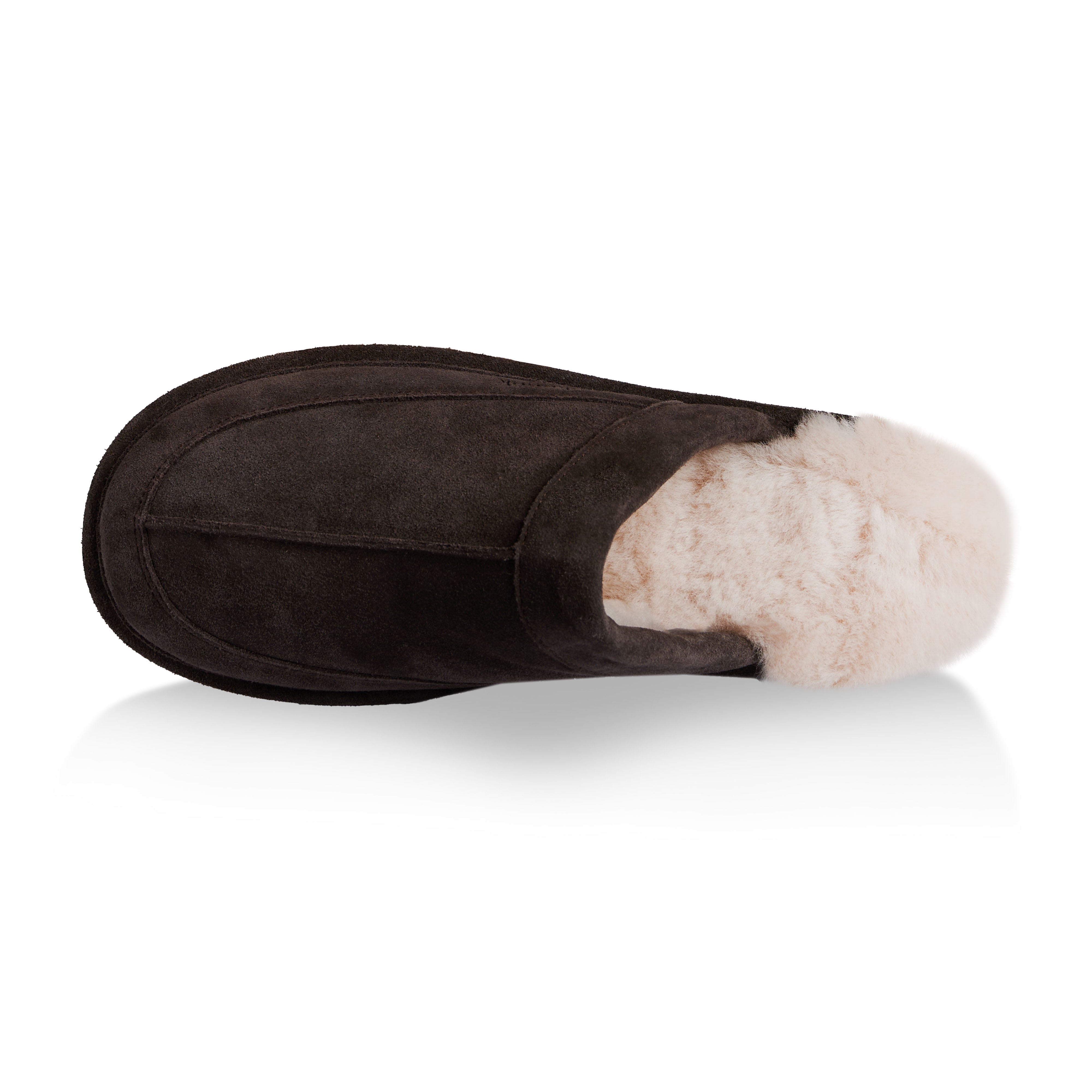 Luc Men's Comfortable House Slippers - Dark Brown Indoor/Outdoor Soft Sole Slides for Relaxing at Home, Hotel, or Spa