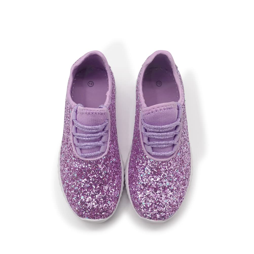 K KIP WOK Women's Fashion Glitter Slip-On Sneakers - Lightweight Running Shoes for Tennis, Walking & Casual Wear | Perfect for Gym, Workout, and Everyday Comfort