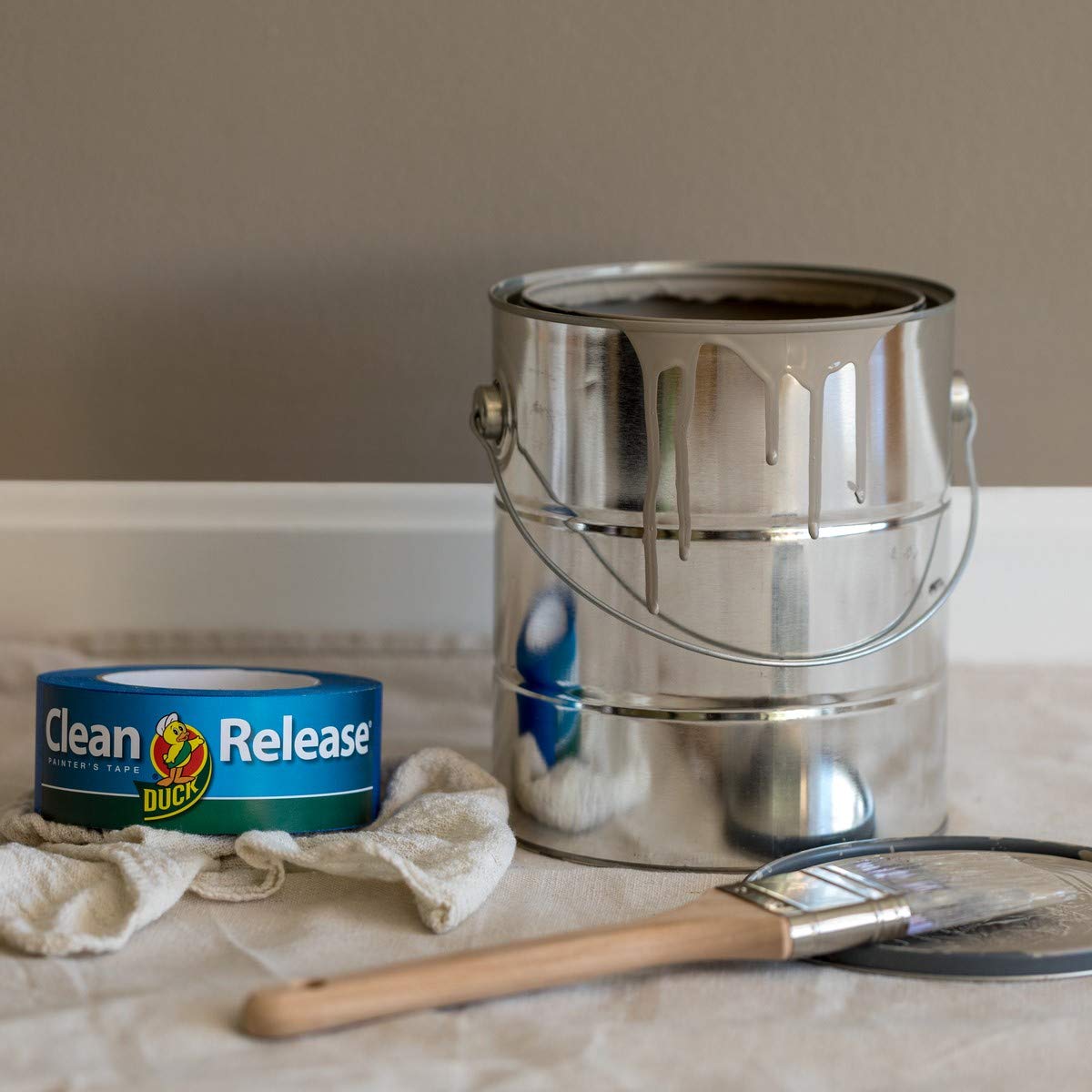 Premium Duck Clean Release Blue Painter's Tape - 2 Inch (1.88-Inch x 60-Yard) - 12 Rolls (720 Total Yards) - 284372 - Ideal for Home Painting, DIY Projects & Wall Protection