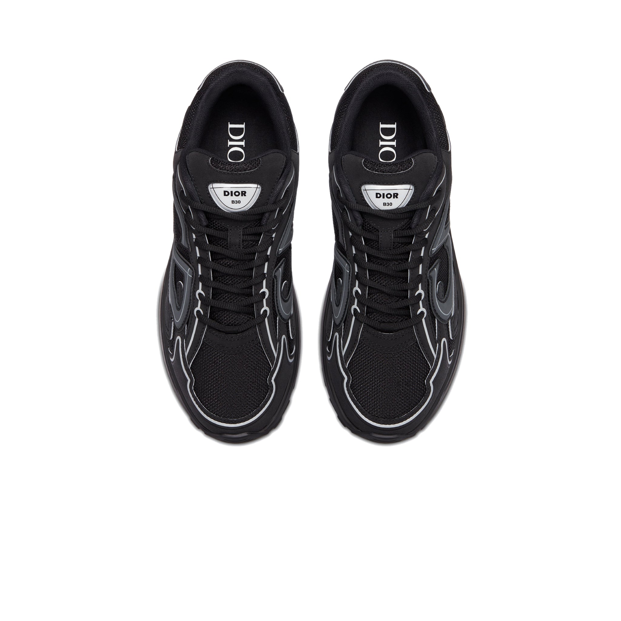 Dior B30 Mesh Black Trainer Sneakers - Men's Luxury Fashion Shoes for Casual & Streetwear Style | Perfect for Daily Wear, Gym, and Outfits