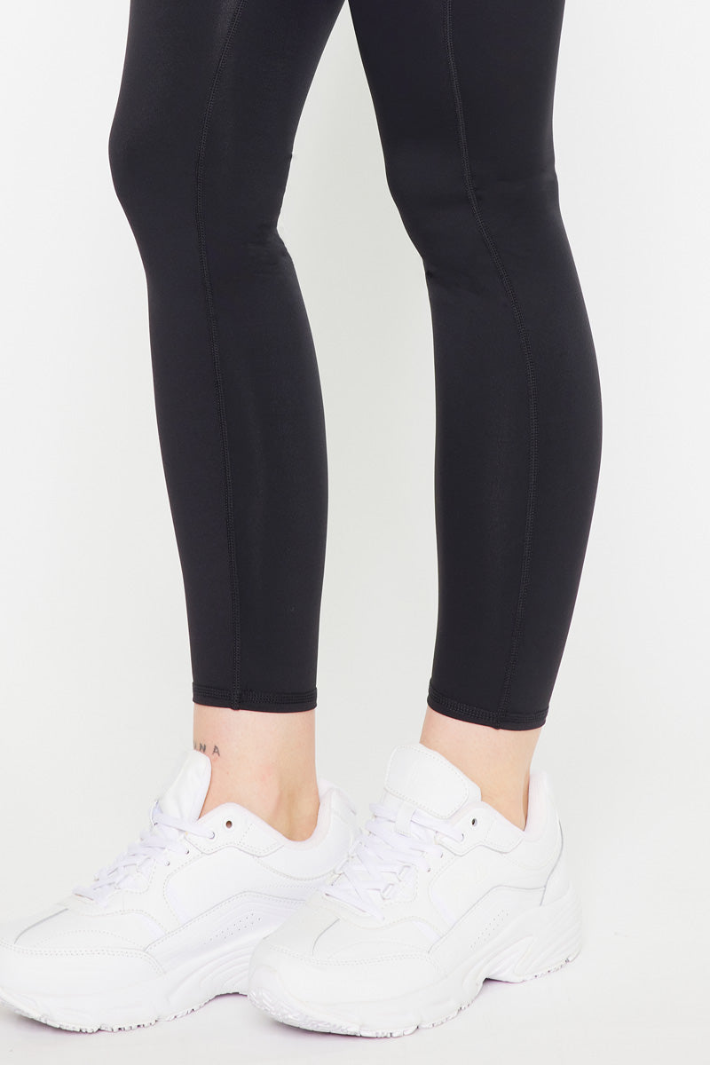 Ari Mid Rise Active Leggings for Women - High Waist Yoga Pants with Pockets - Comfortable Workout Leggings for Running, Gym & Lounge Wear