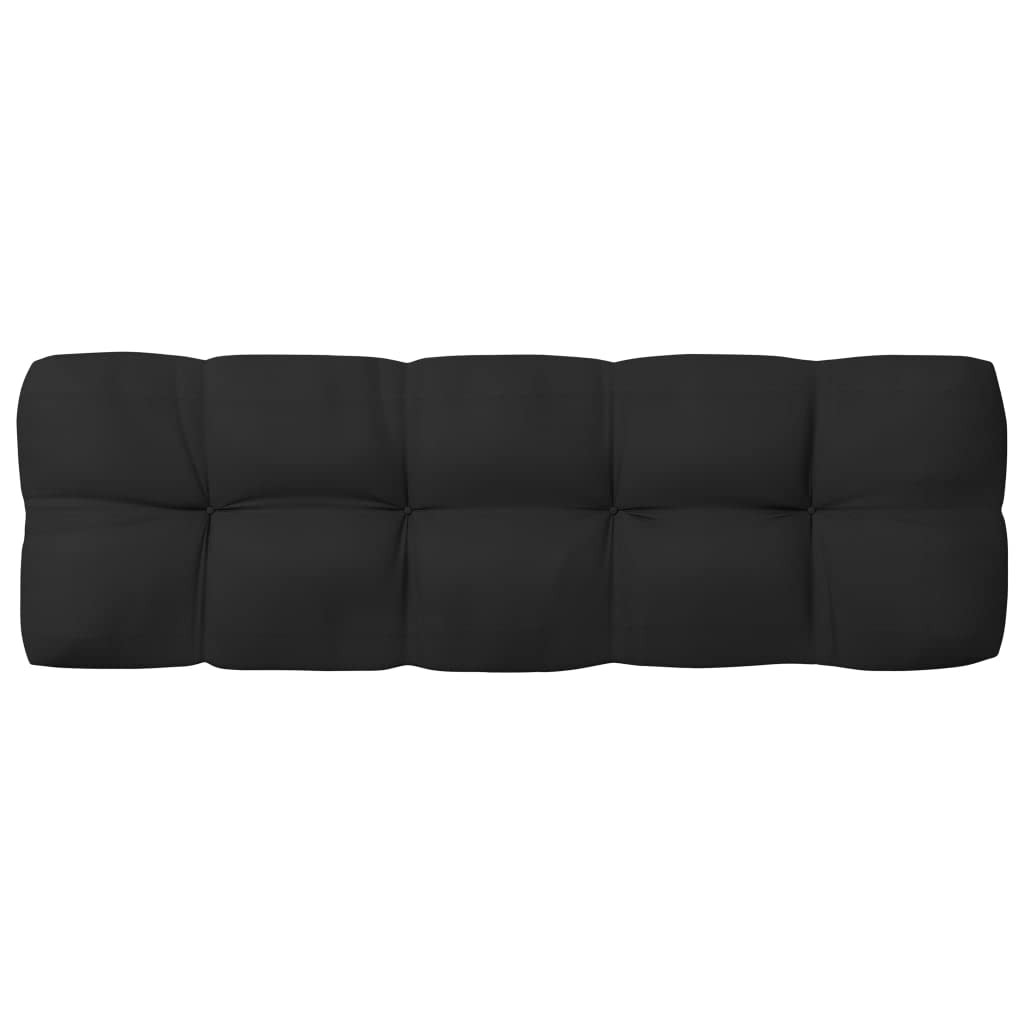 FAMIROSA 7-Piece Outdoor Pallet Sofa Cushion Set - Waterproof Seat, Back & Side Cushions for Garden, Patio, Deck & Indoor Furniture (Black) | Perfect for Lounging, Entertaining & Relaxing in Your Outdoor Living Space
