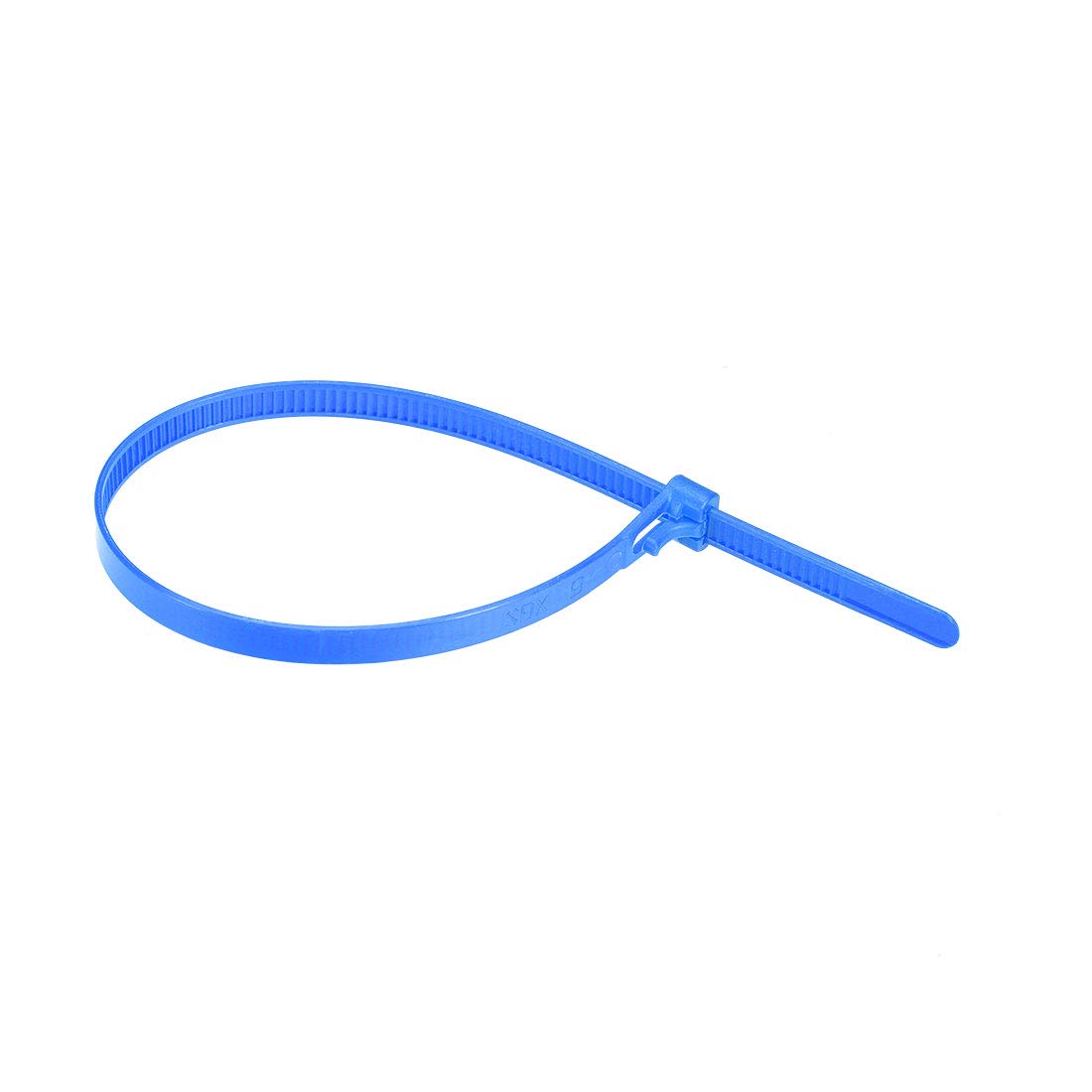 40pcs Reusable Nylon Cable Ties 18 Inch x 0.3 Inch - Adjustable Zip Ties for Organizing Wires, Cords, and Cables - Perfect for Home, Office, and DIY Projects (Blue)