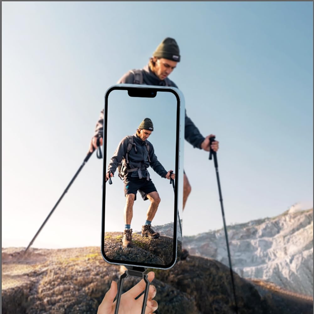 Foldable & Detachable Phone Ring Holder Kickstand - Universal Phone Grip Stand for iPhone & Samsung - Perfect for Watching Videos, Taking Selfies & Secure Phone Handling