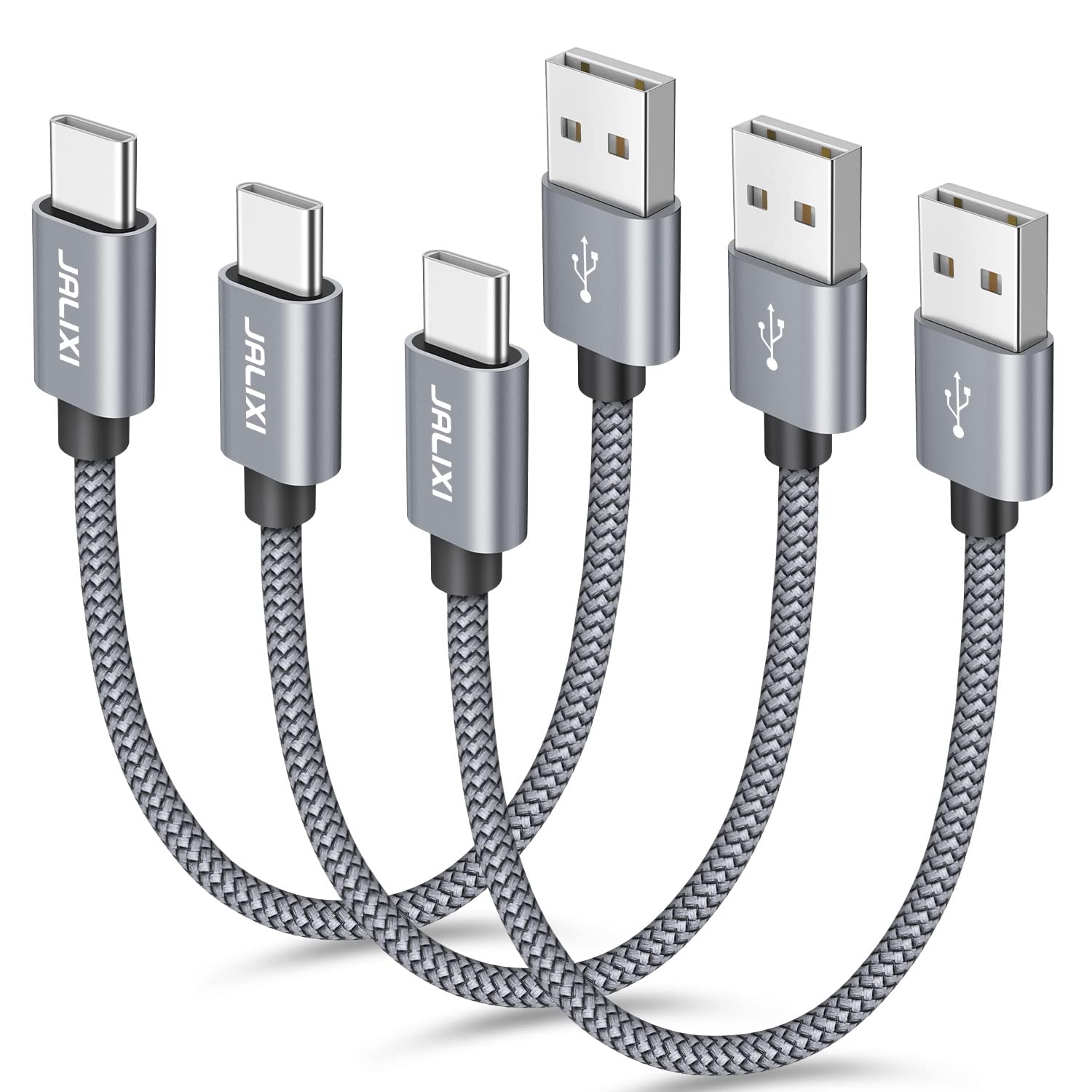 JALIXI 1ft USB C to USB C Fast Charging Cable - 60W PD Quick Charge for iPhone 15 Pro Max, Samsung Galaxy S24/S23/S21/S20 Ultra, Pixel 8/7, Power Banks - Perfect for Travel, Home & Office Charging