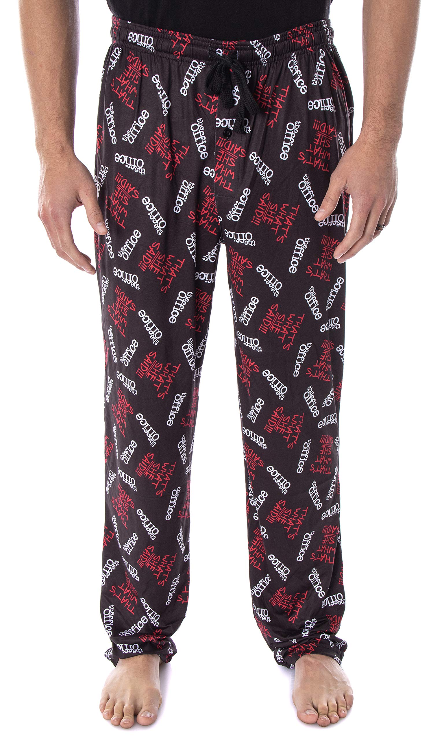 Men's 'That's What She Said' Funny Office Loungewear Sleep Pajama Pants - Comfortable Cotton Lounge Pants for Relaxing at Home, Watching TV & Sleep