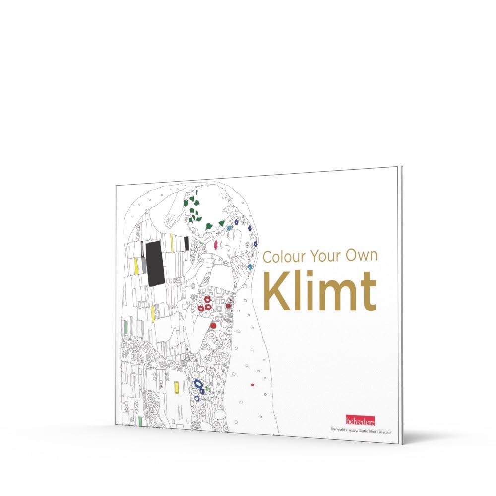 Color Your Own Klimt Coloring Book - Famous Art Masterpiece for Adults & Kids - Relaxing & Creative Activity for Home, School & Gifts