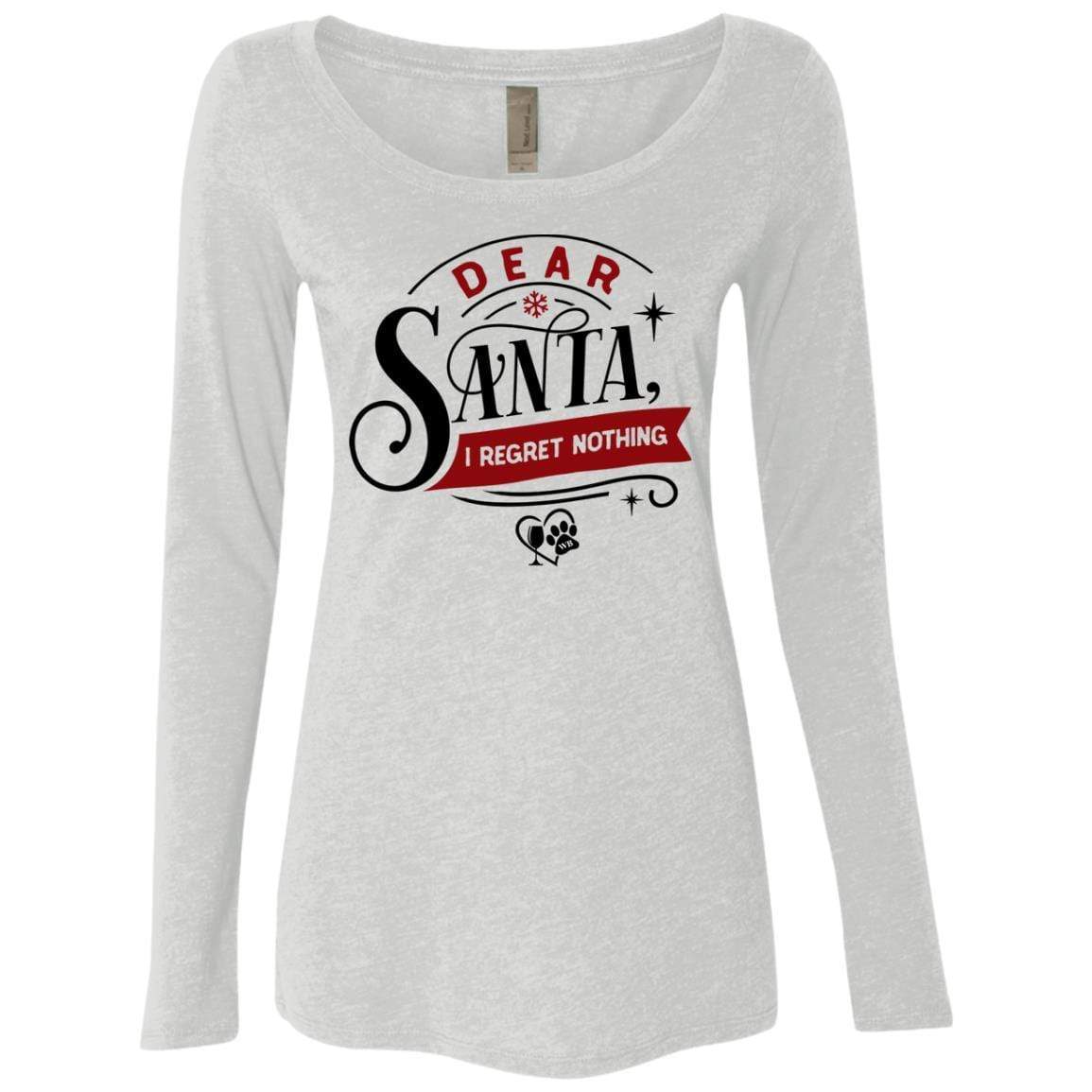 WineyBitches.Co Women's Tri-Blend Long Sleeve Scoop Neck T-Shirt - Soft Casual Tee for Everyday Wear, Lounging & Outings